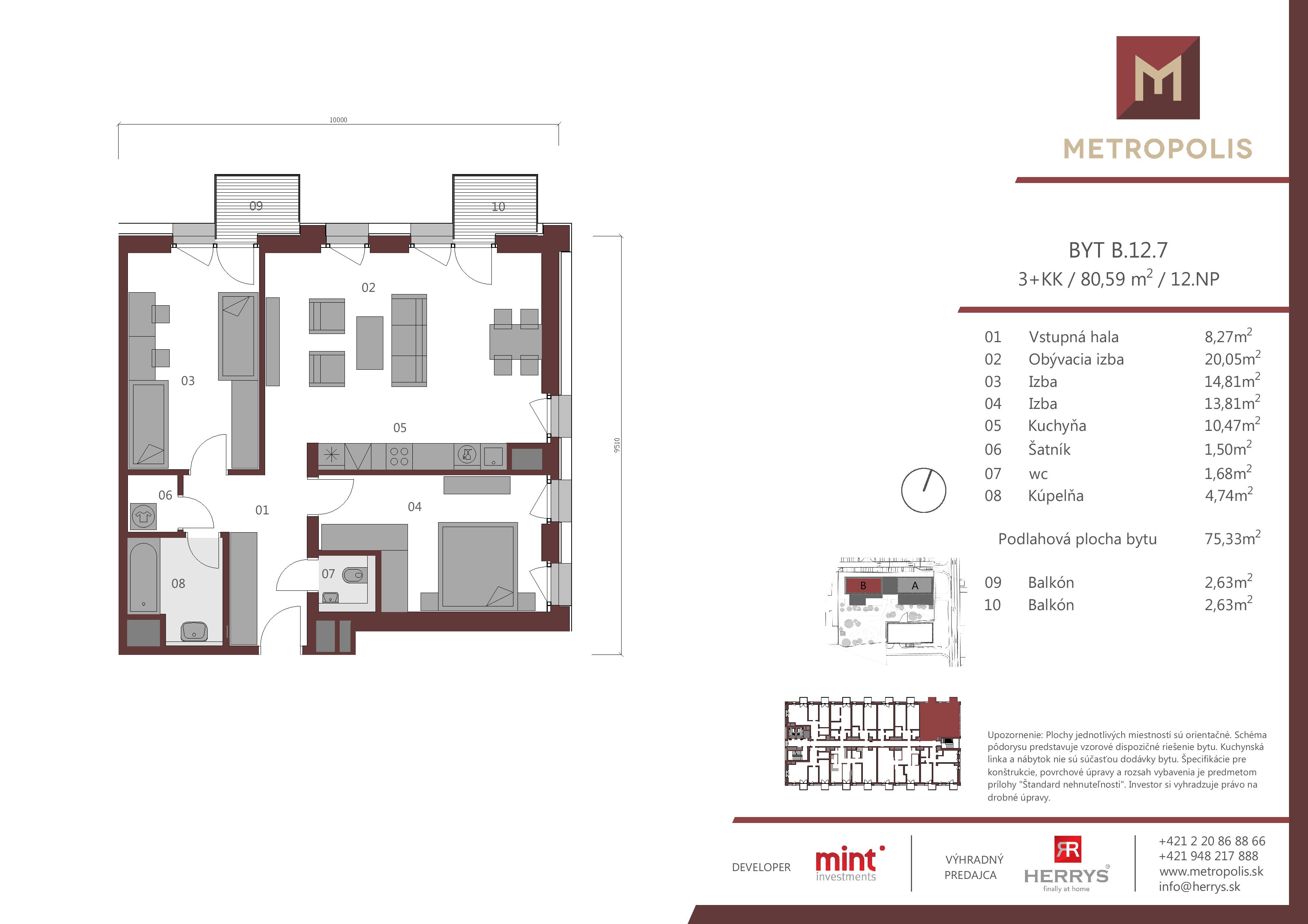 Metropolis - B.12.7 - Pôdorys