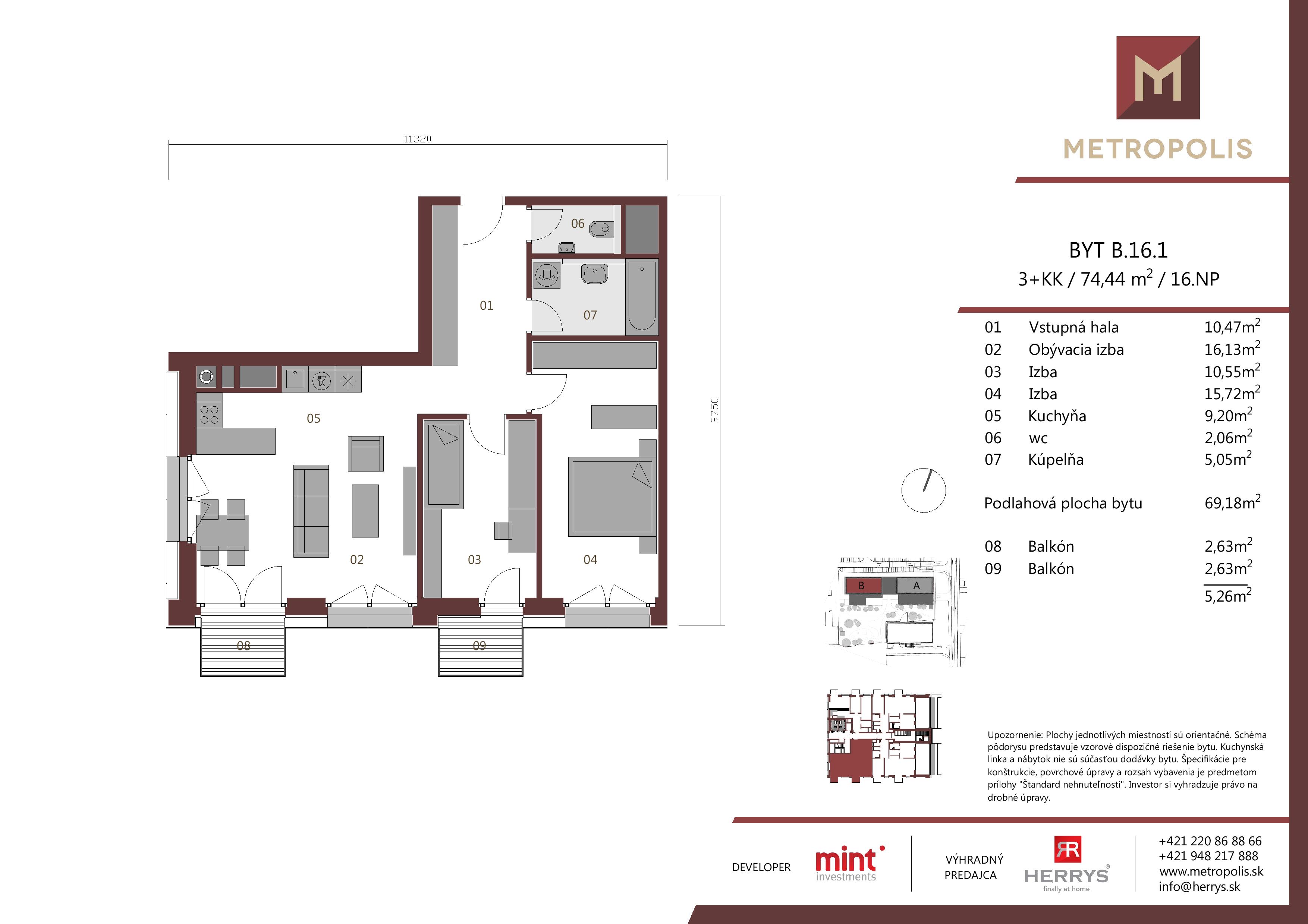 Metropolis - B.16.1 - Pôdorys