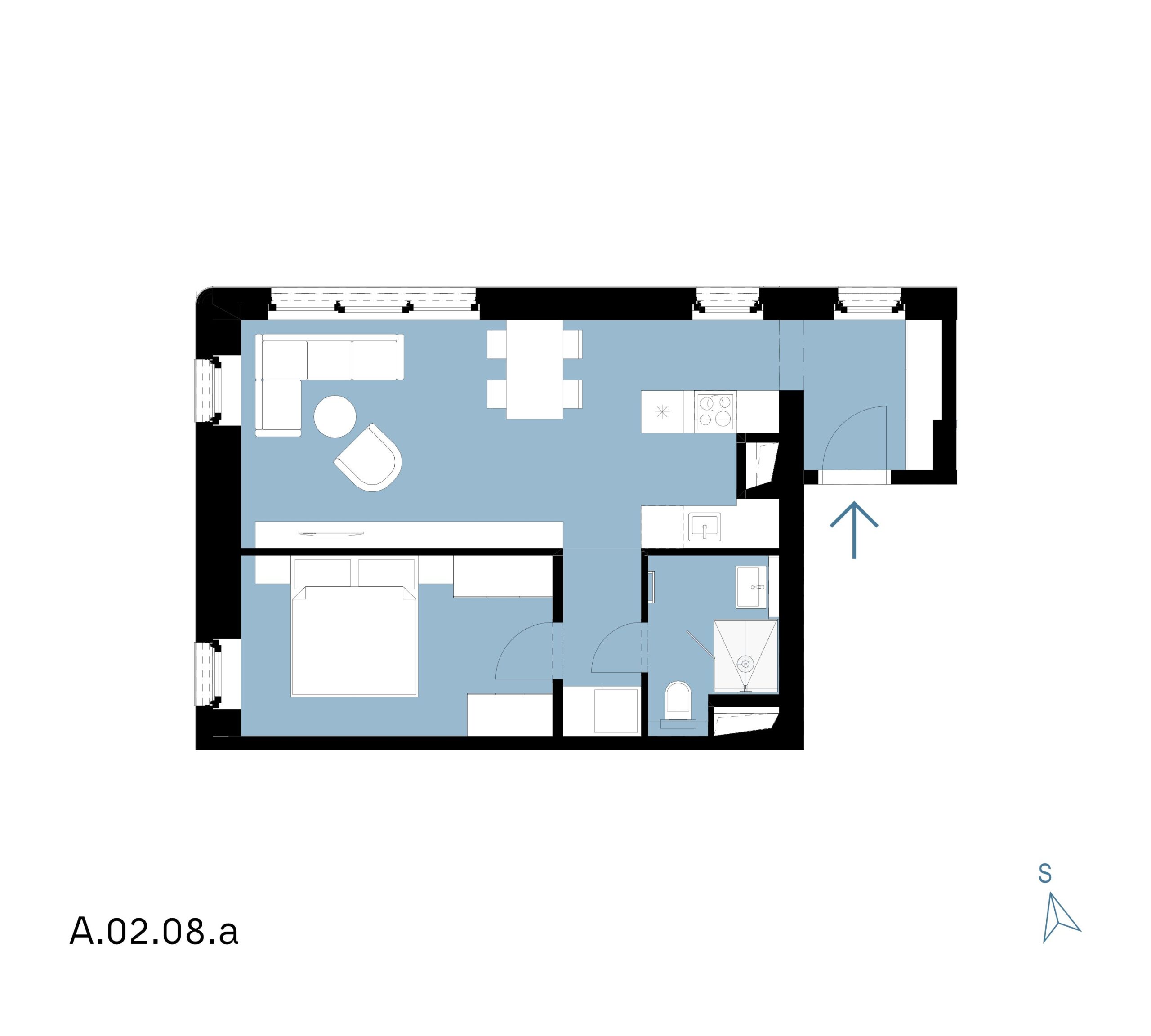 Millhaus - A.02.08.a - Pôdorys