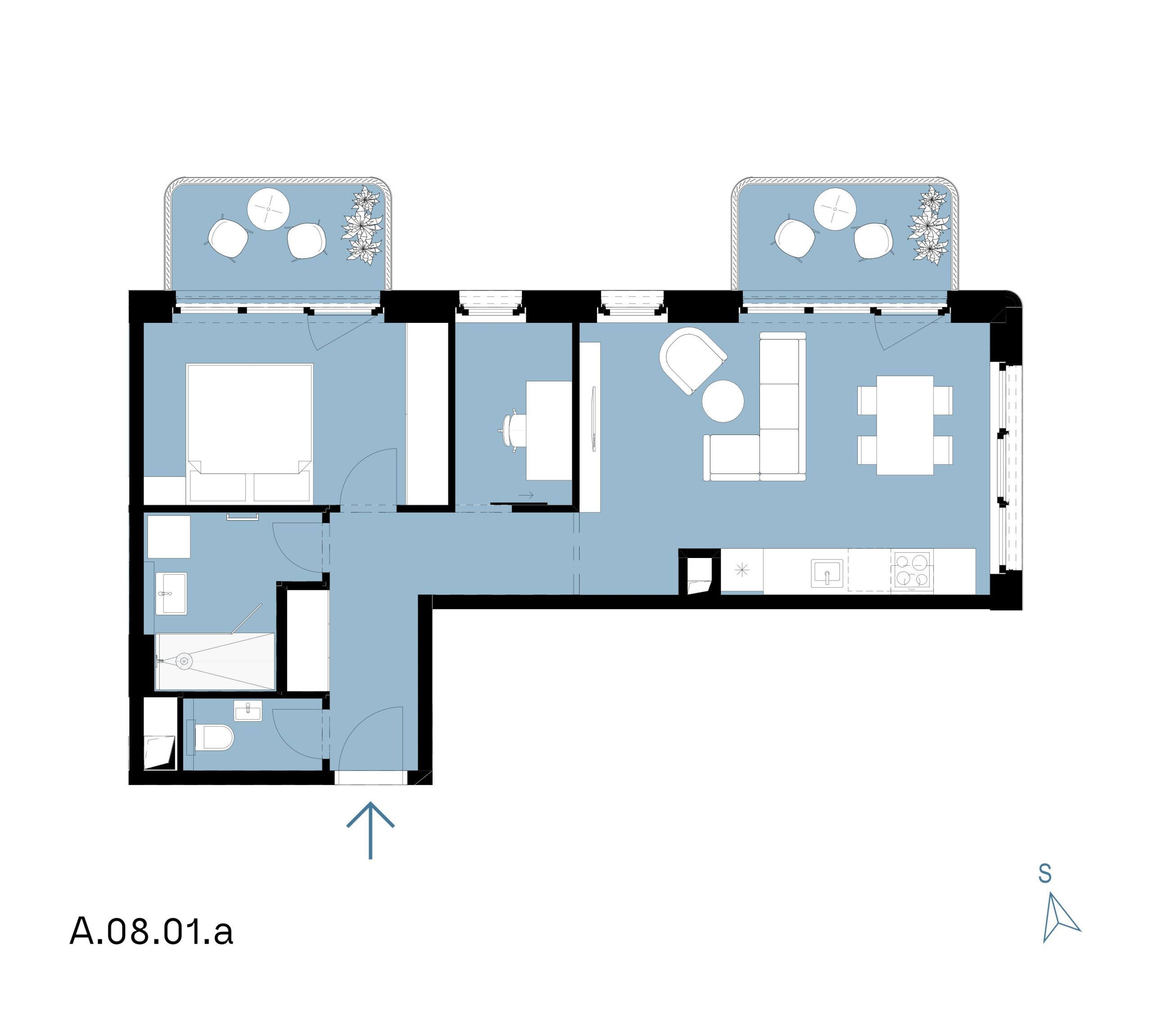 Millhaus - A.08.01.a - Pôdorys