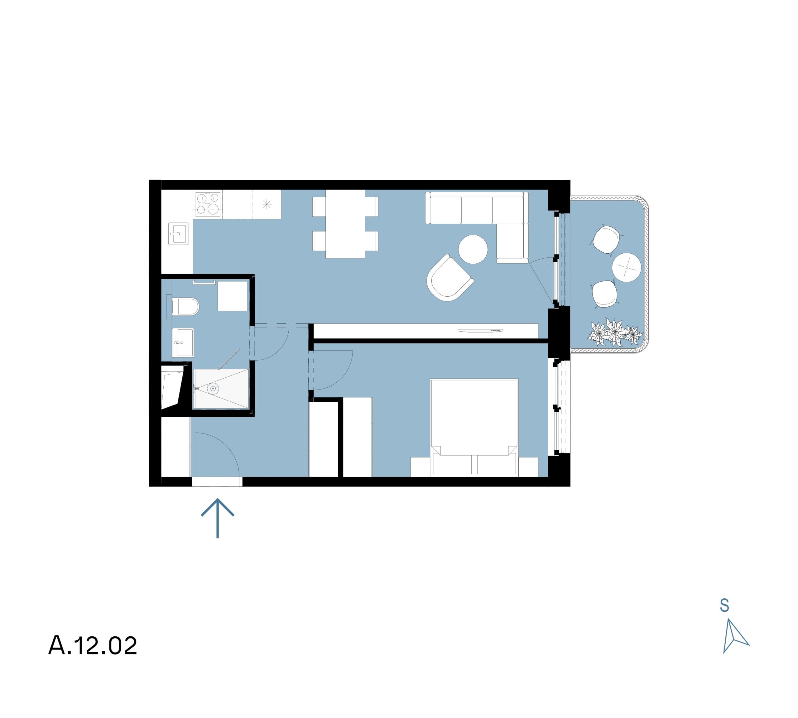 Millhaus - A.12.02 - Pôdorys