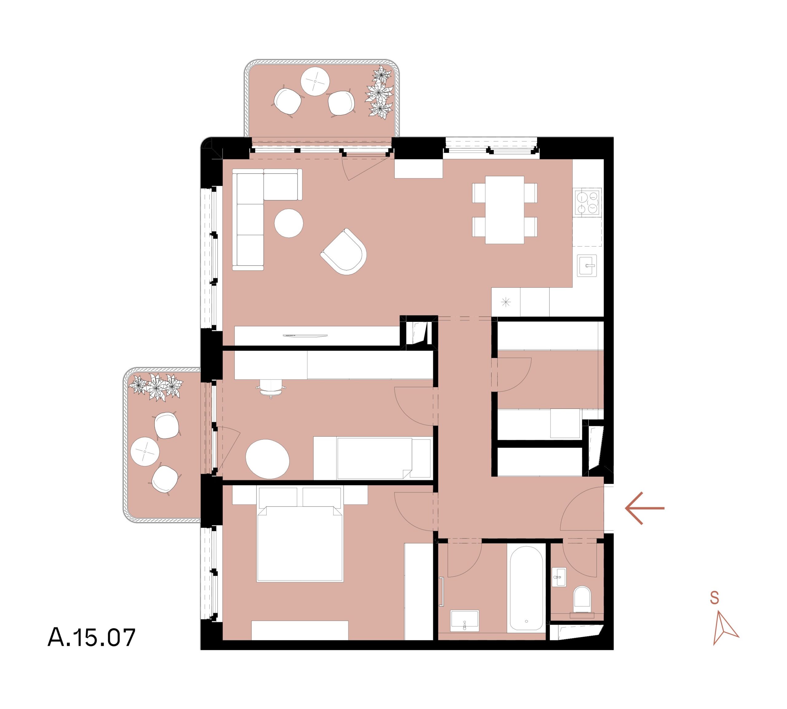 Millhaus - A.15.07 - Pôdorys