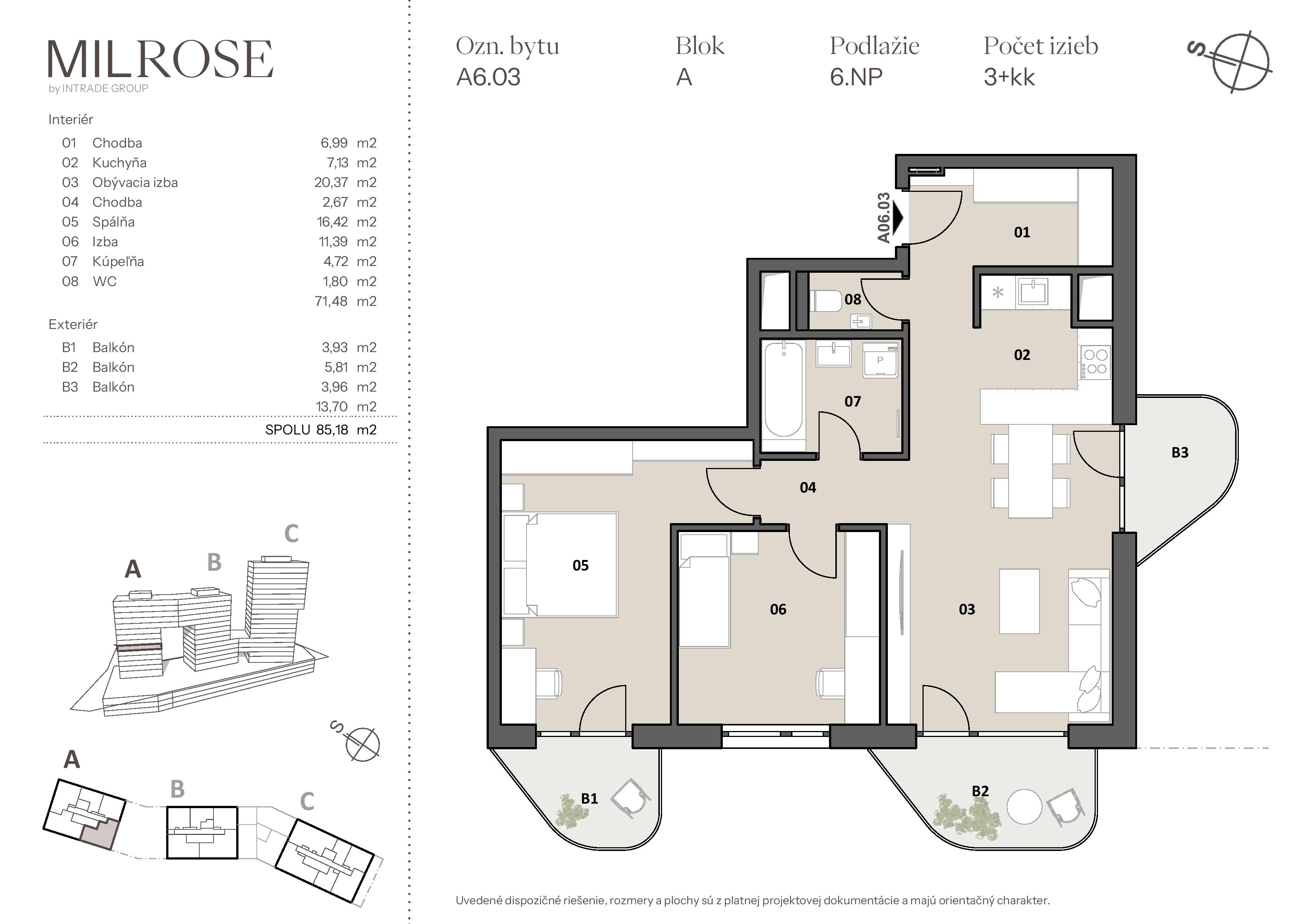 MILROSE - A6.03 - Pôdorys