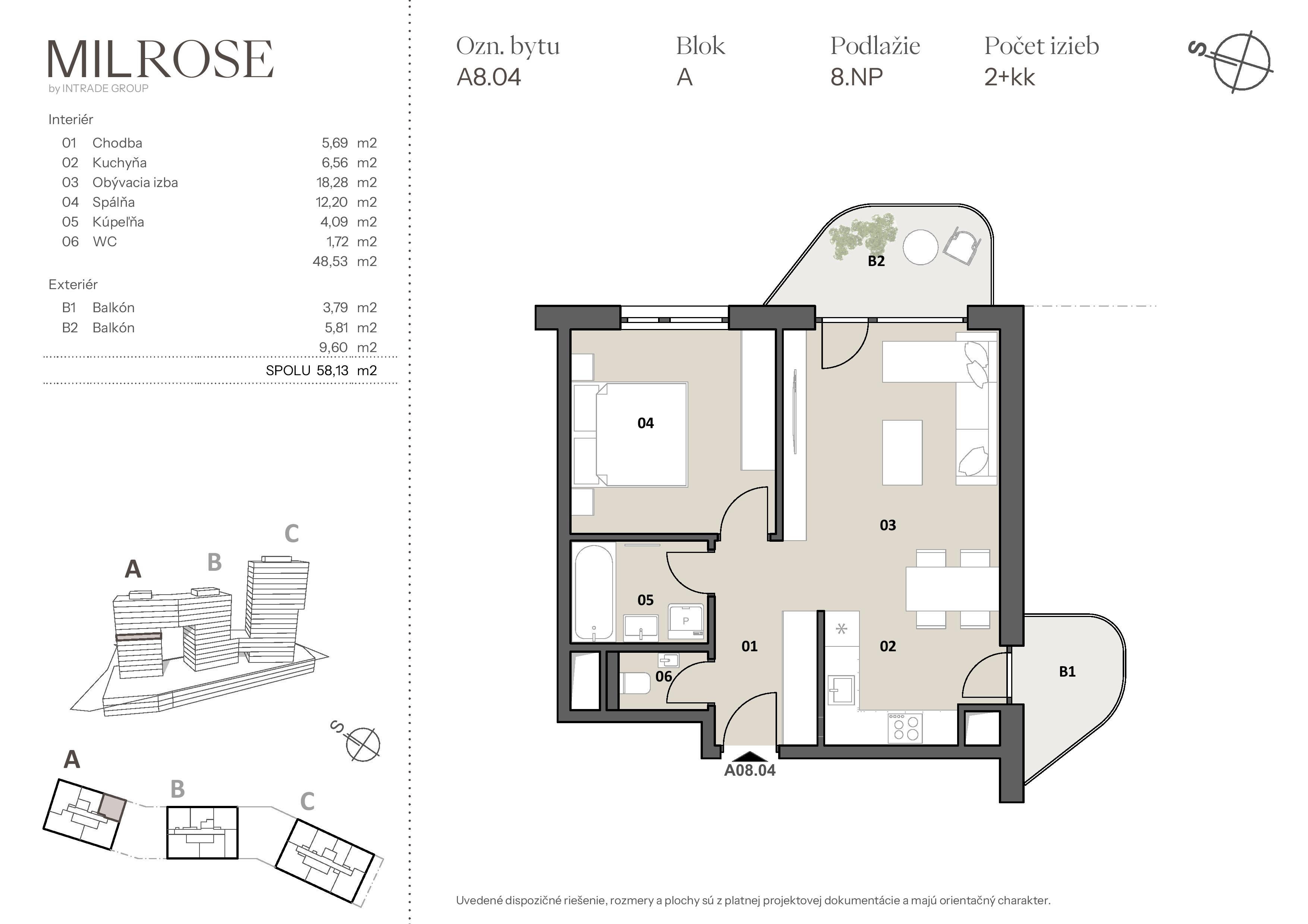 MILROSE - A8.04 - Pôdorys