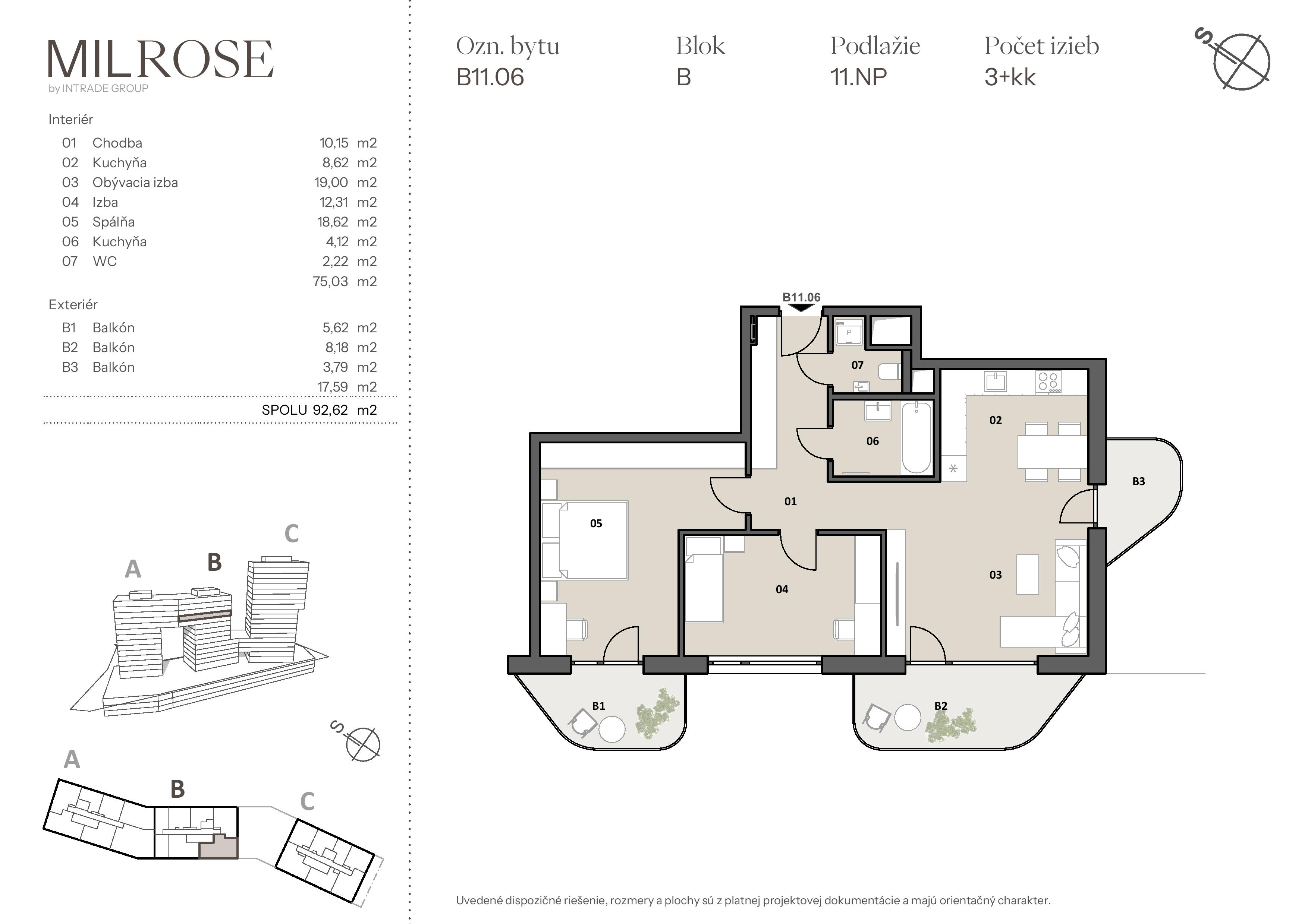 MILROSE - B11.06 - Pôdorys