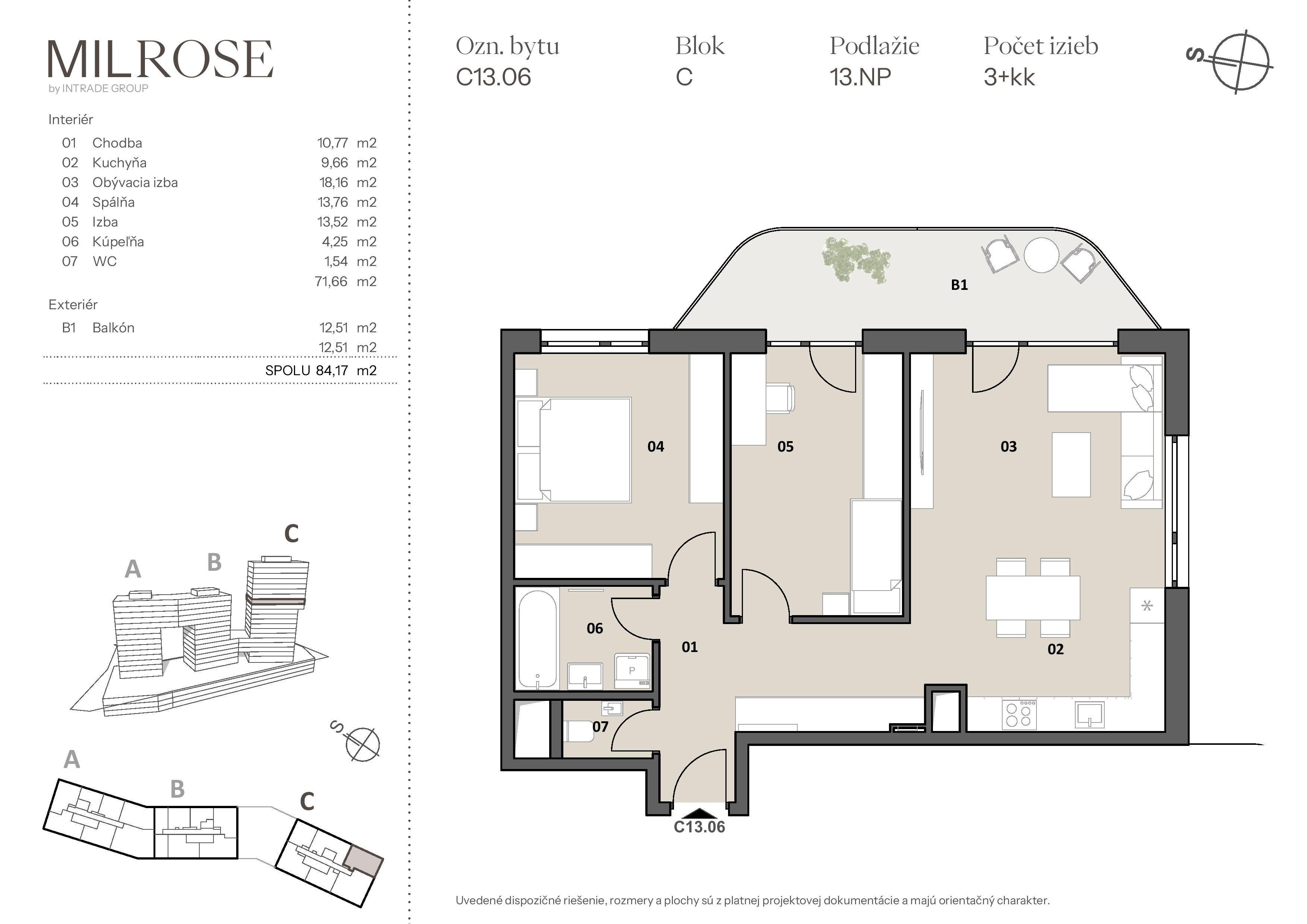 MILROSE - C13.06 - Pôdorys