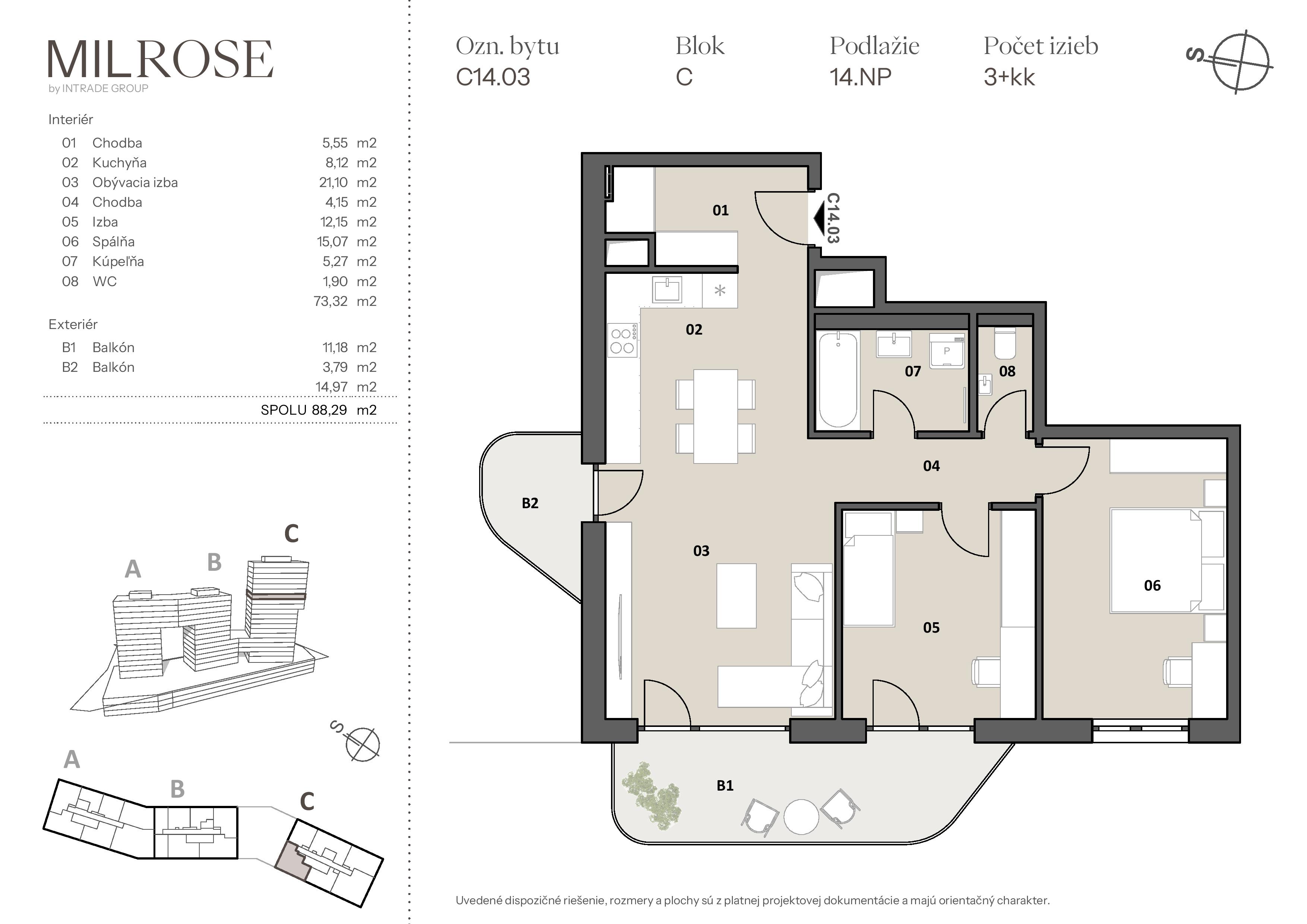 MILROSE - C14.03 - Pôdorys