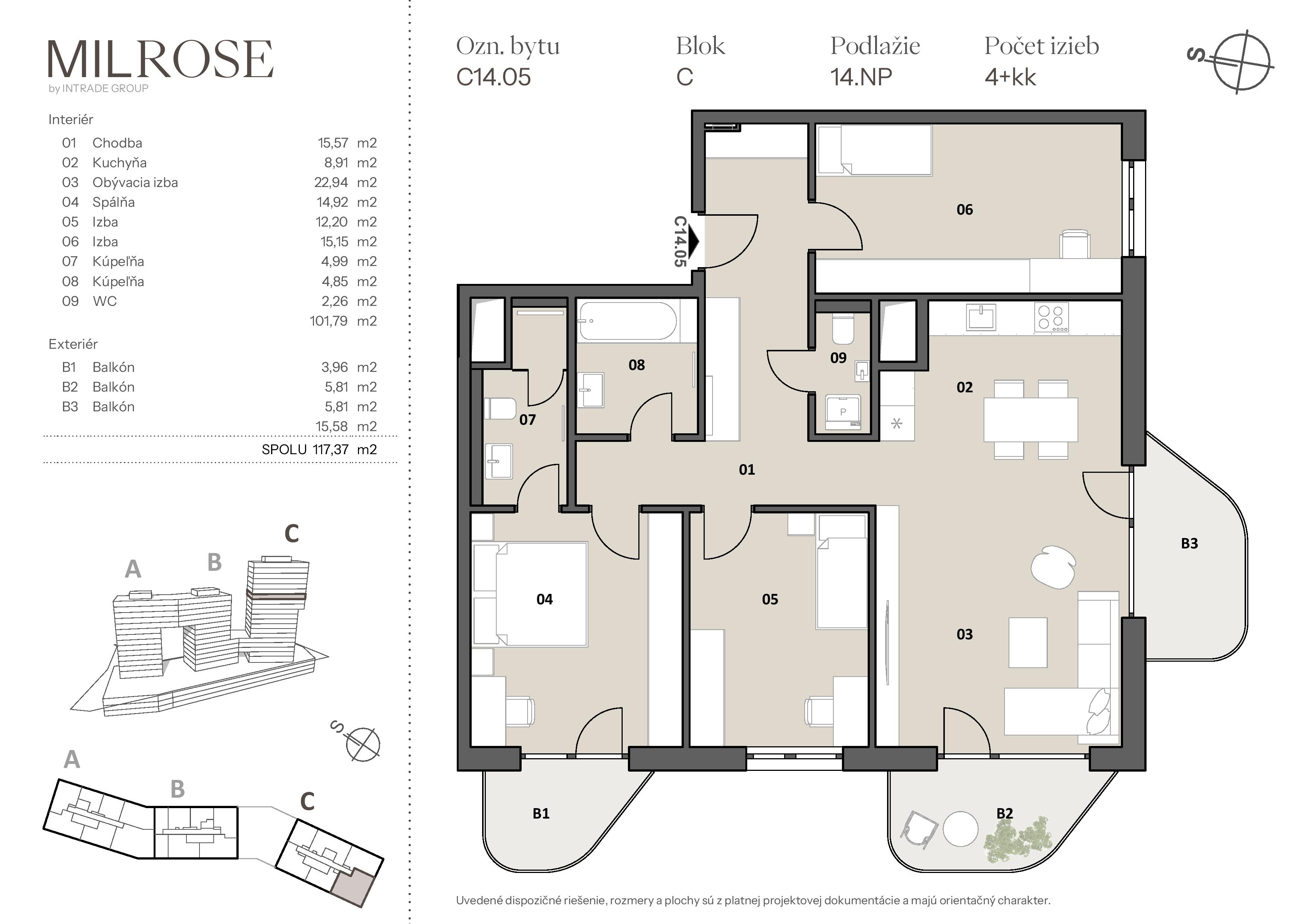 MILROSE - C14.05 - Pôdorys