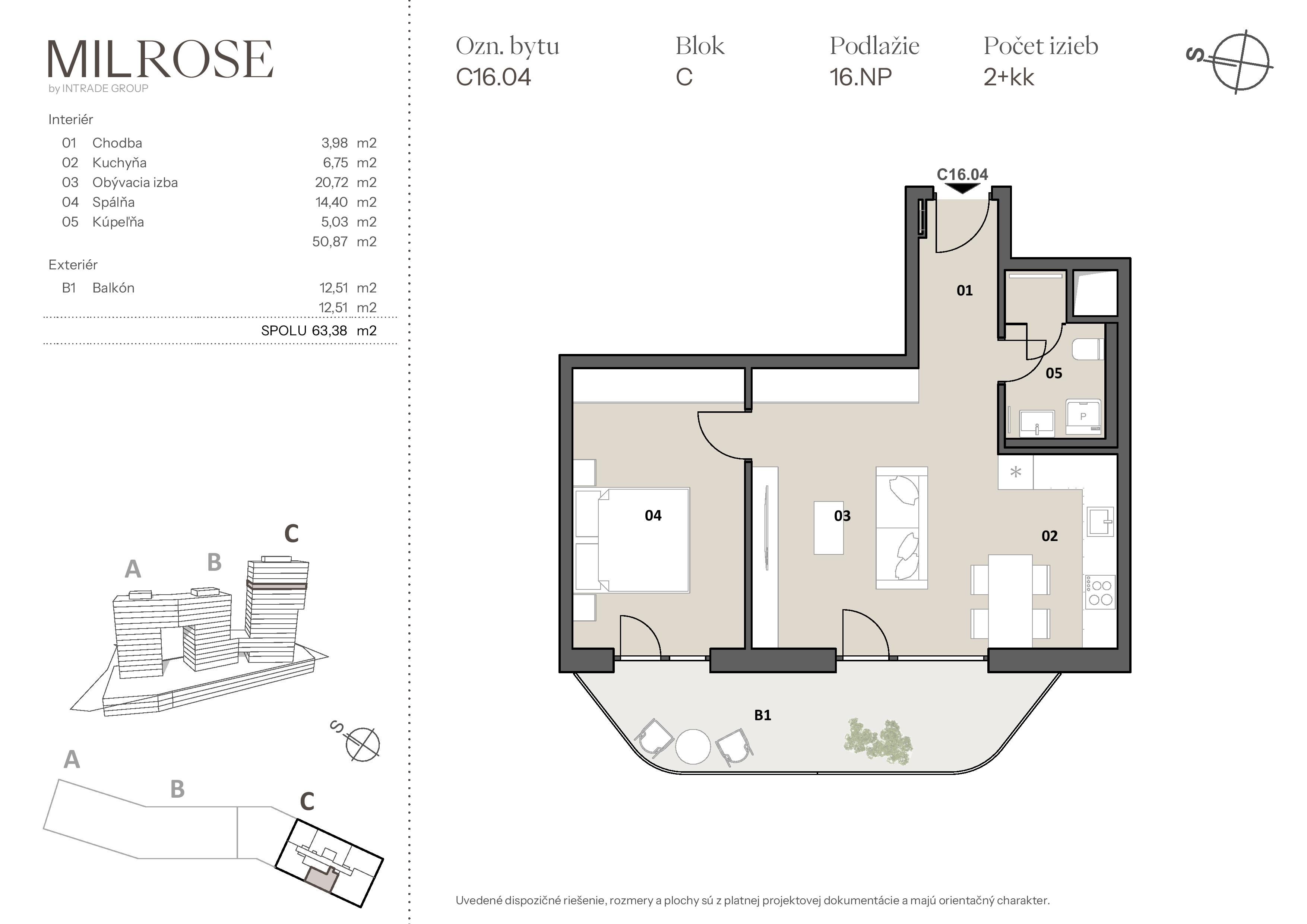 MILROSE - C16.04 - Pôdorys