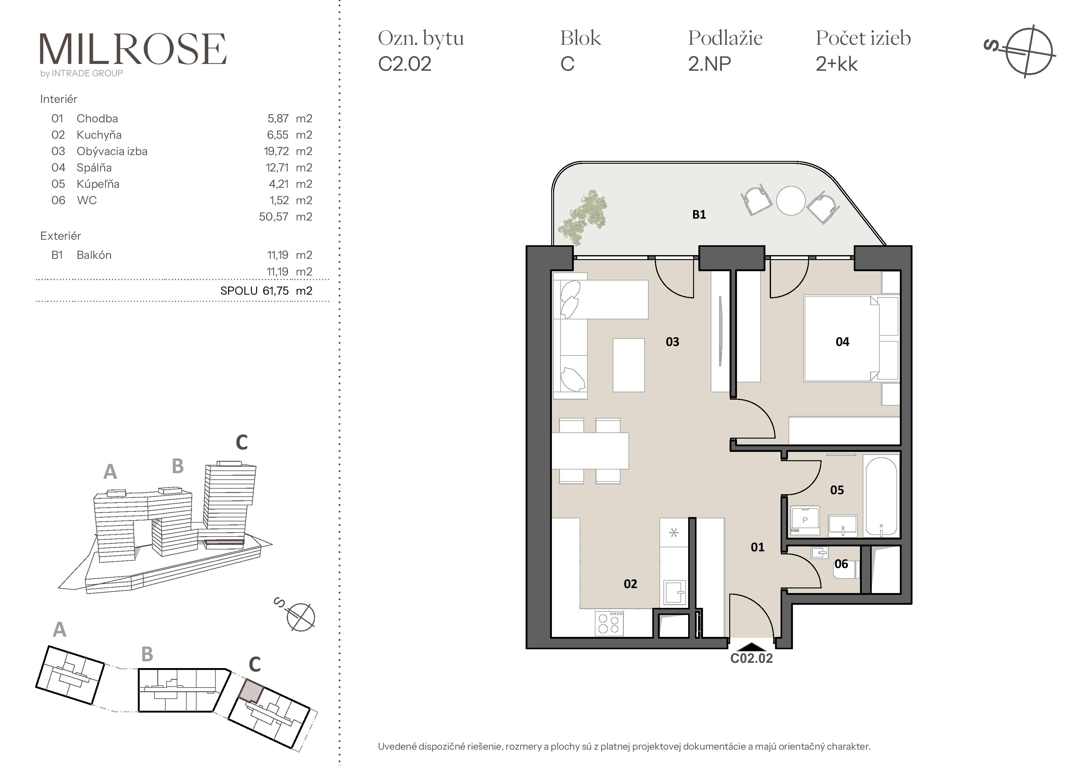 MILROSE - C2.02 - Pôdorys