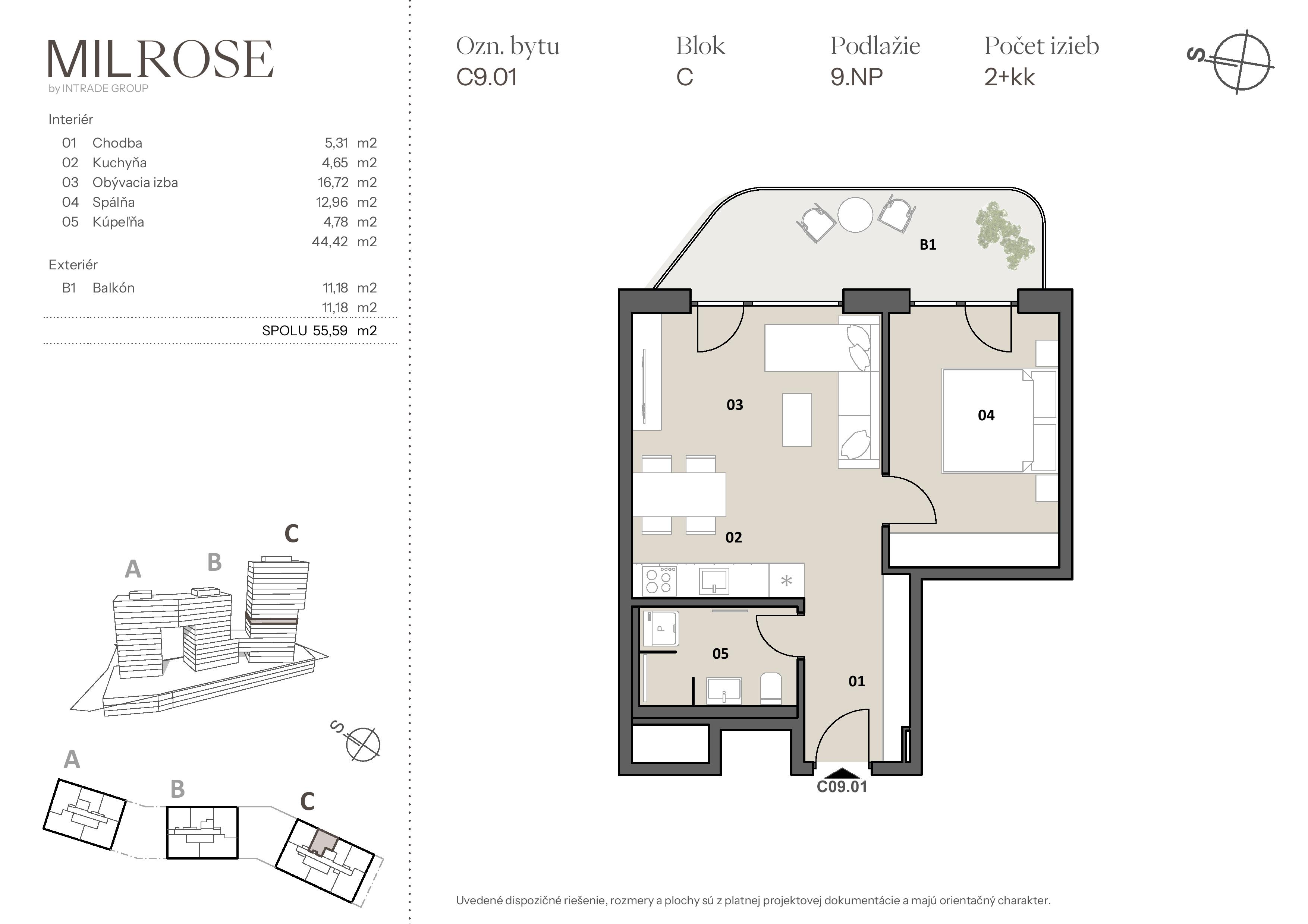 MILROSE - C9.01 - Pôdorys