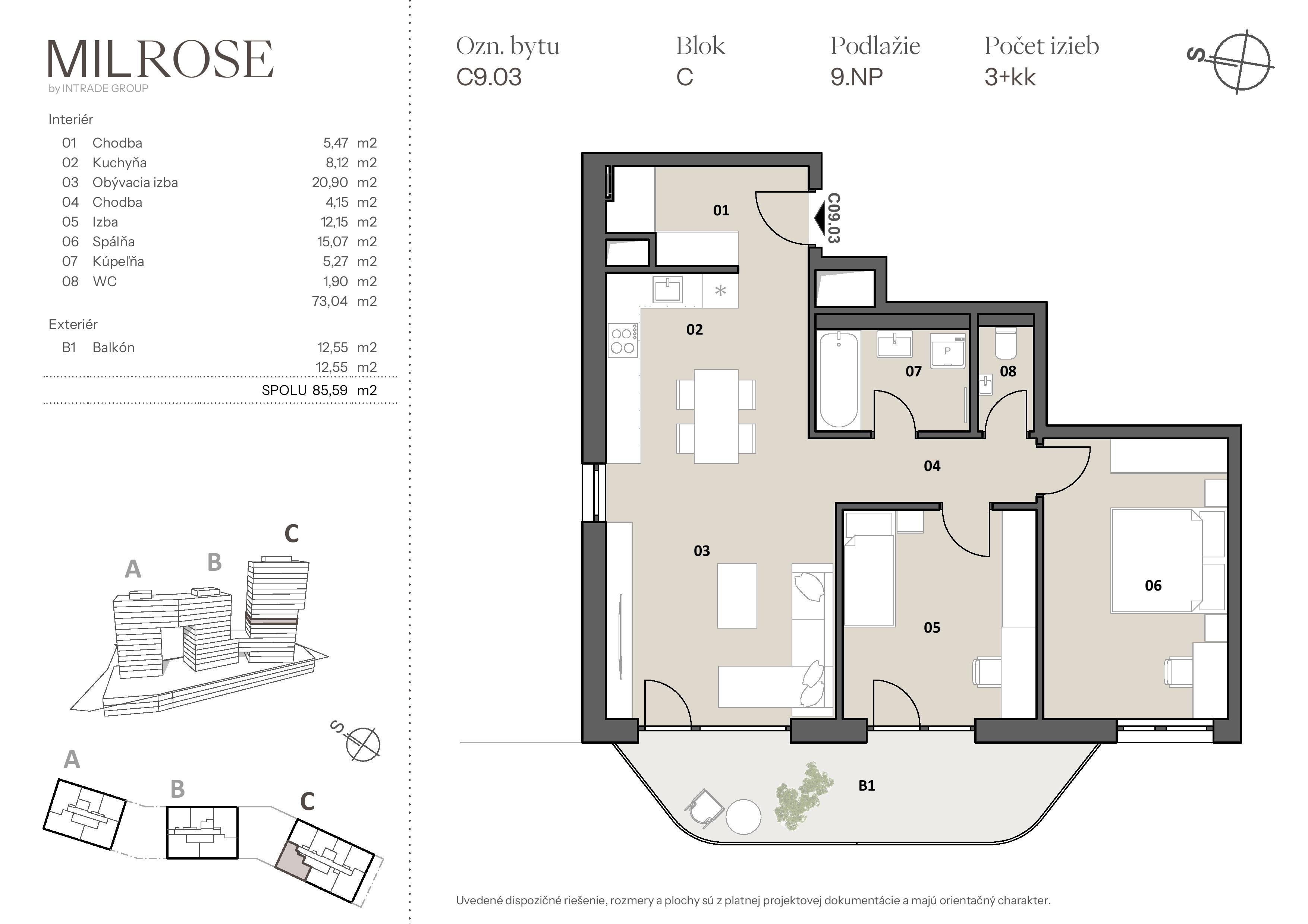 MILROSE - C9.03 - Pôdorys