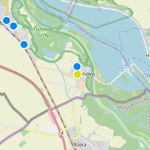 Mladé Čunovo - map
