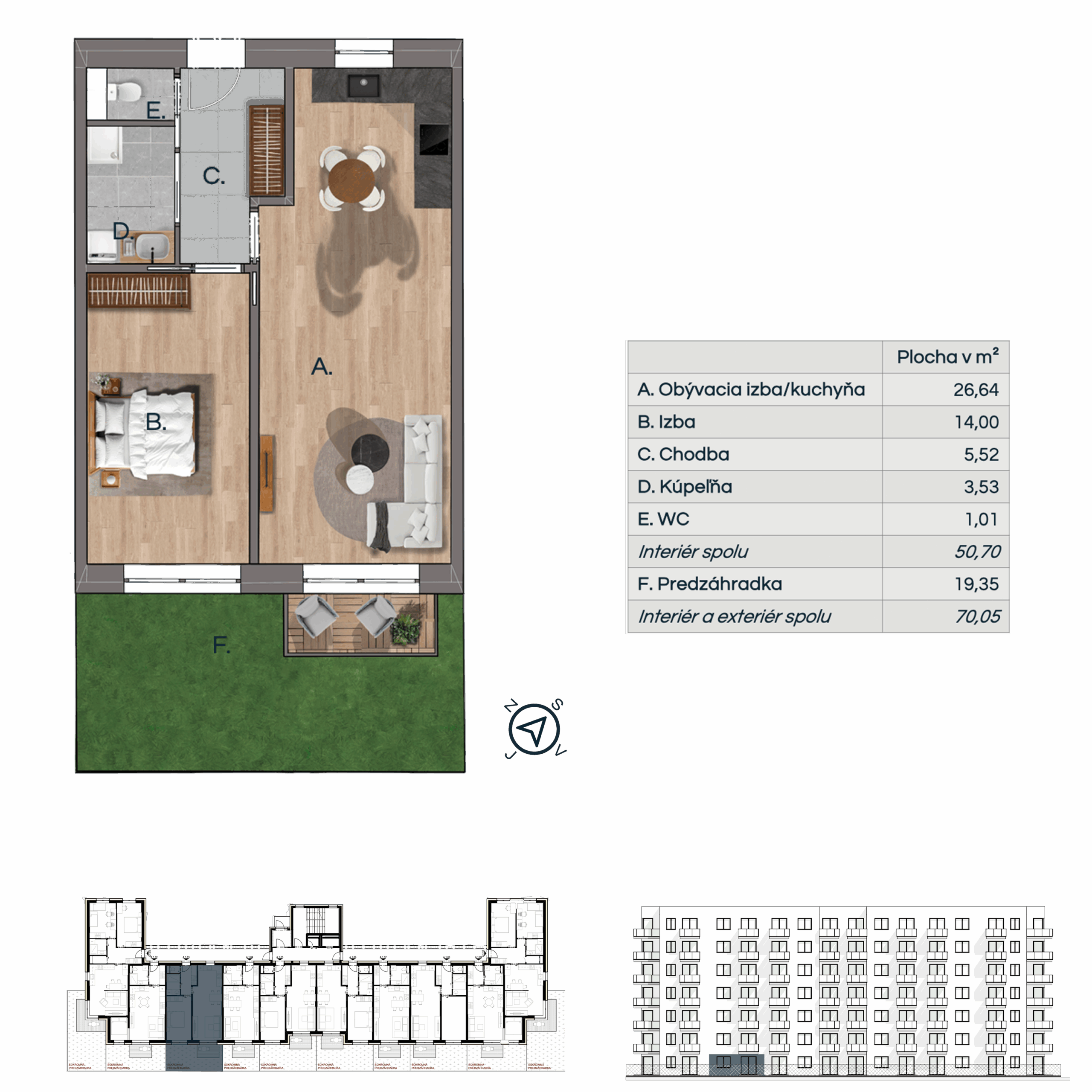 Na Pasekách - NP A-01-03 - Pôdorys