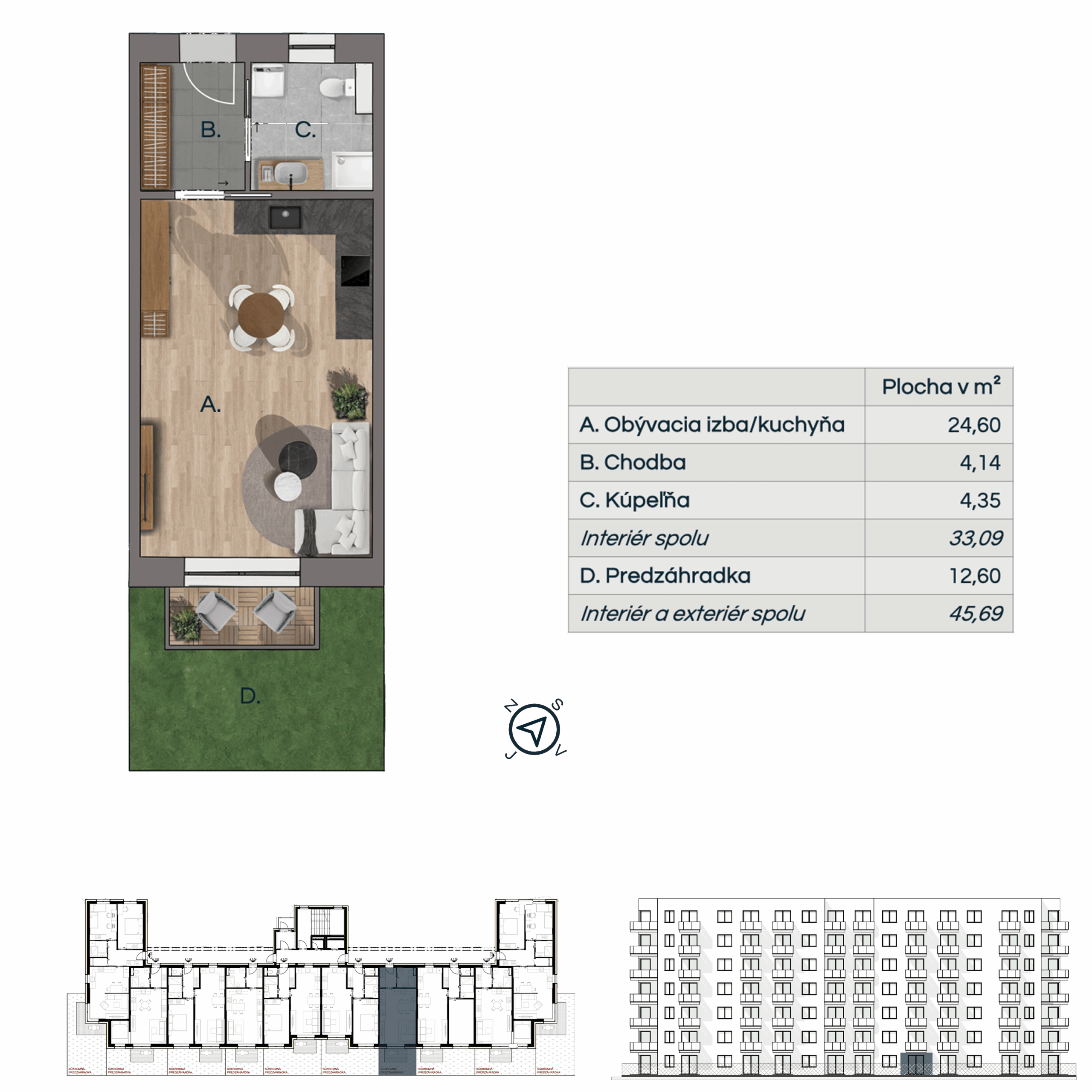Na Pasekách - NP A-01-07 - Pôdorys