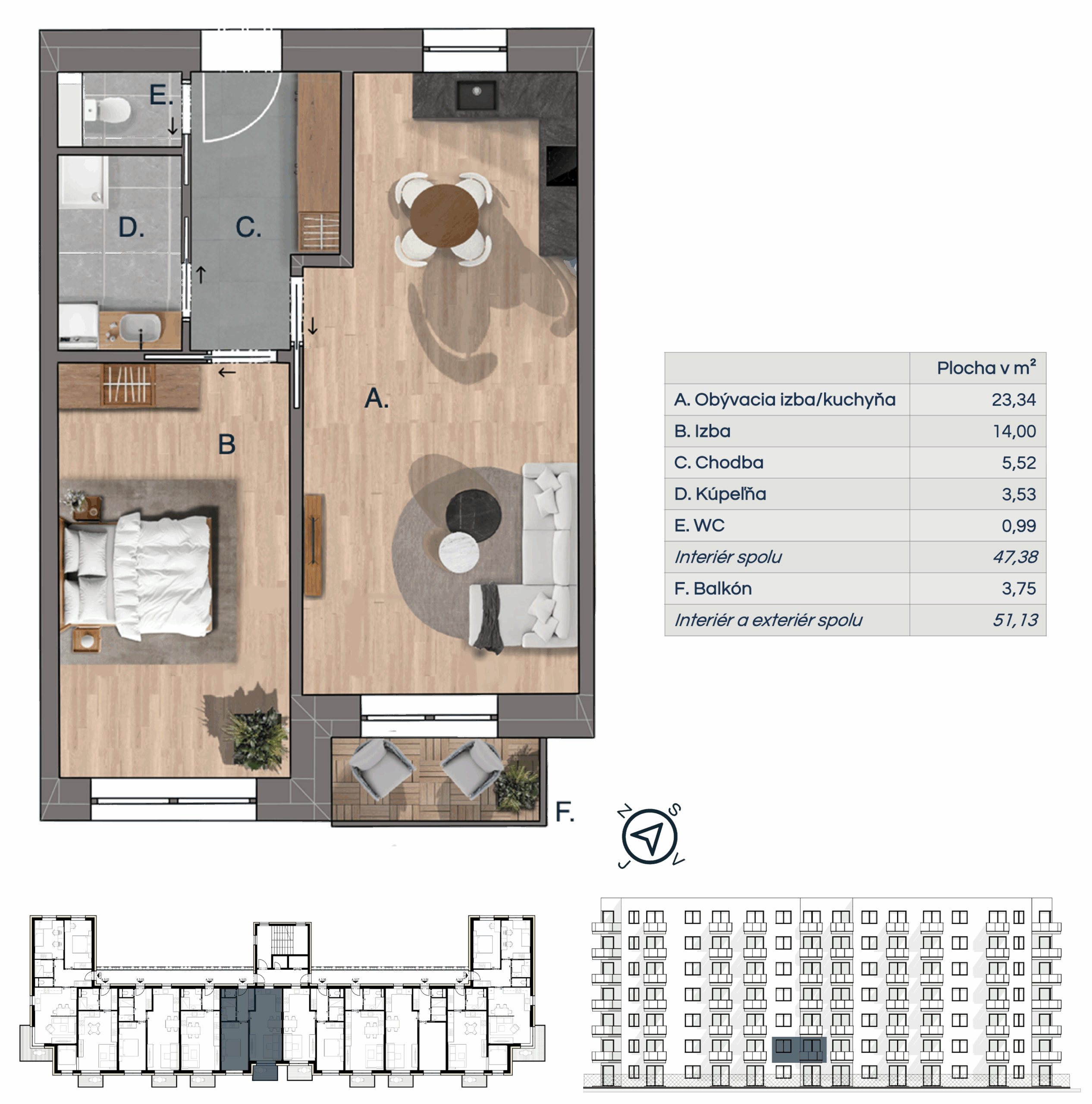 Na Pasekách - NP A-02-05 - Pôdorys