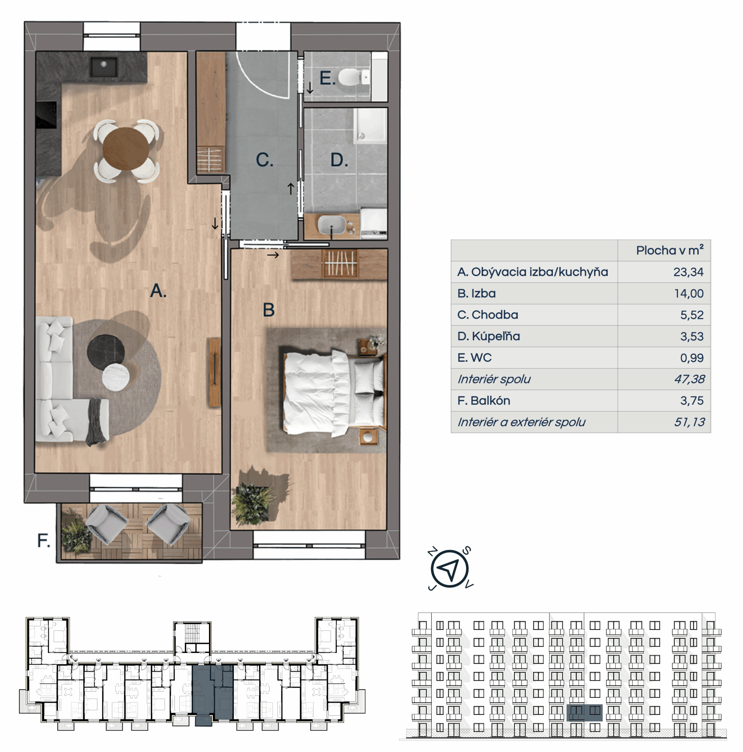 Na Pasekách - NP A-02-06 - Pôdorys
