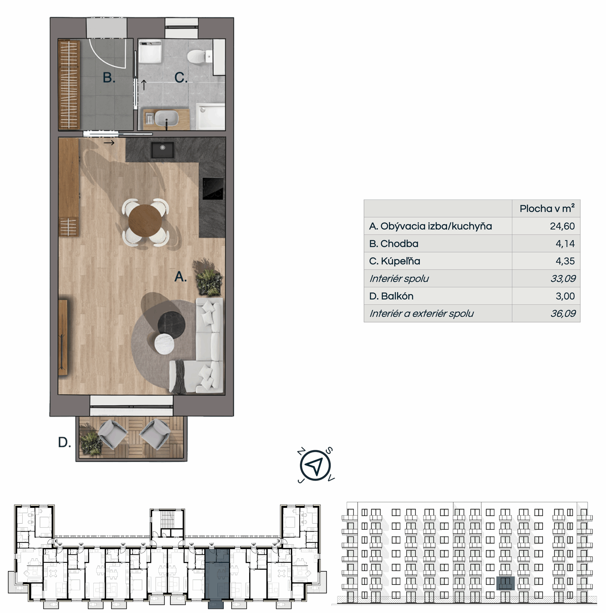 Na Pasekách - NP A-02-07 - Pôdorys
