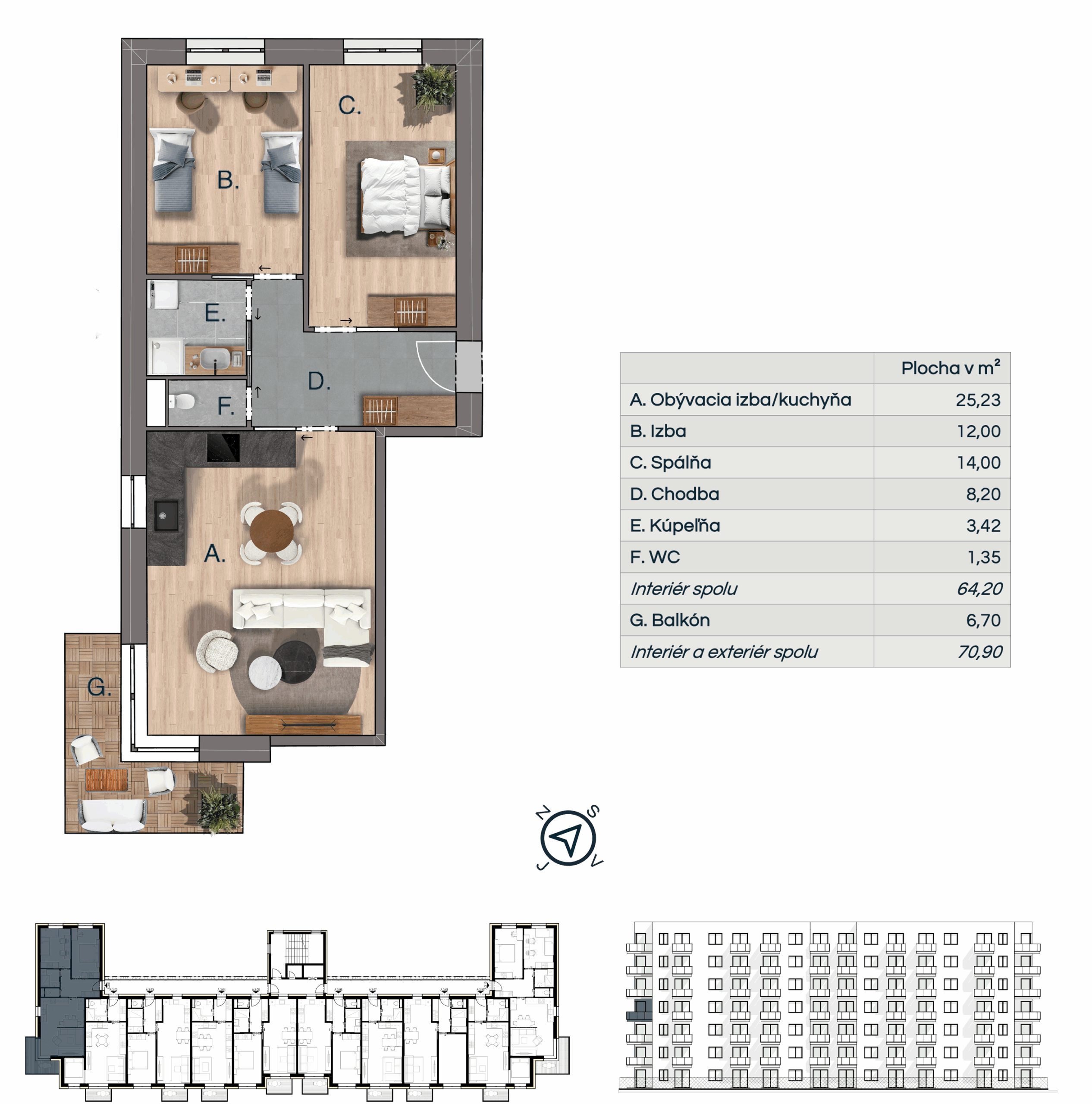 Na Pasekách - NP A-04-01 - Pôdorys