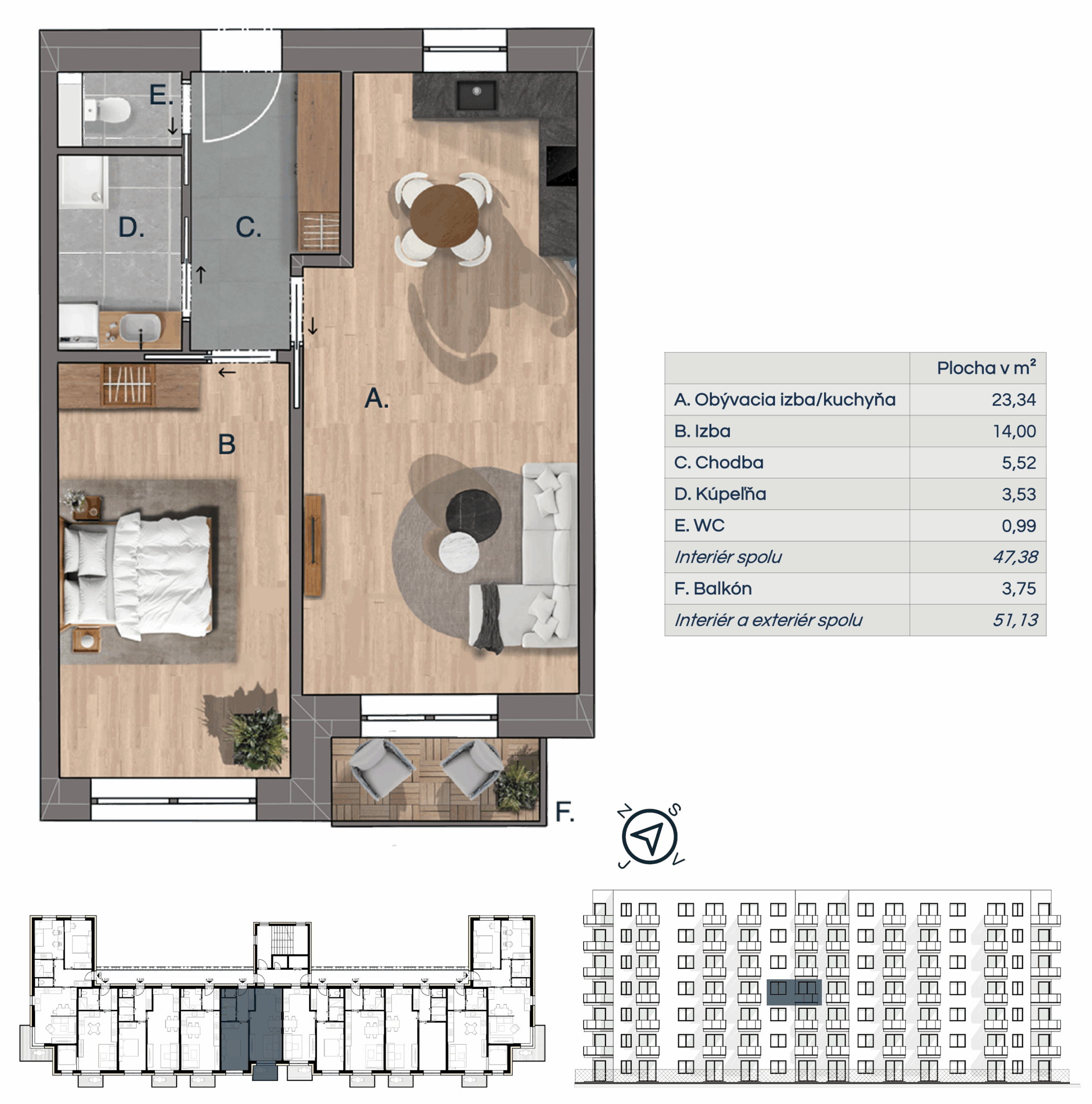 Na Pasekách - NP A-04-05 - Pôdorys