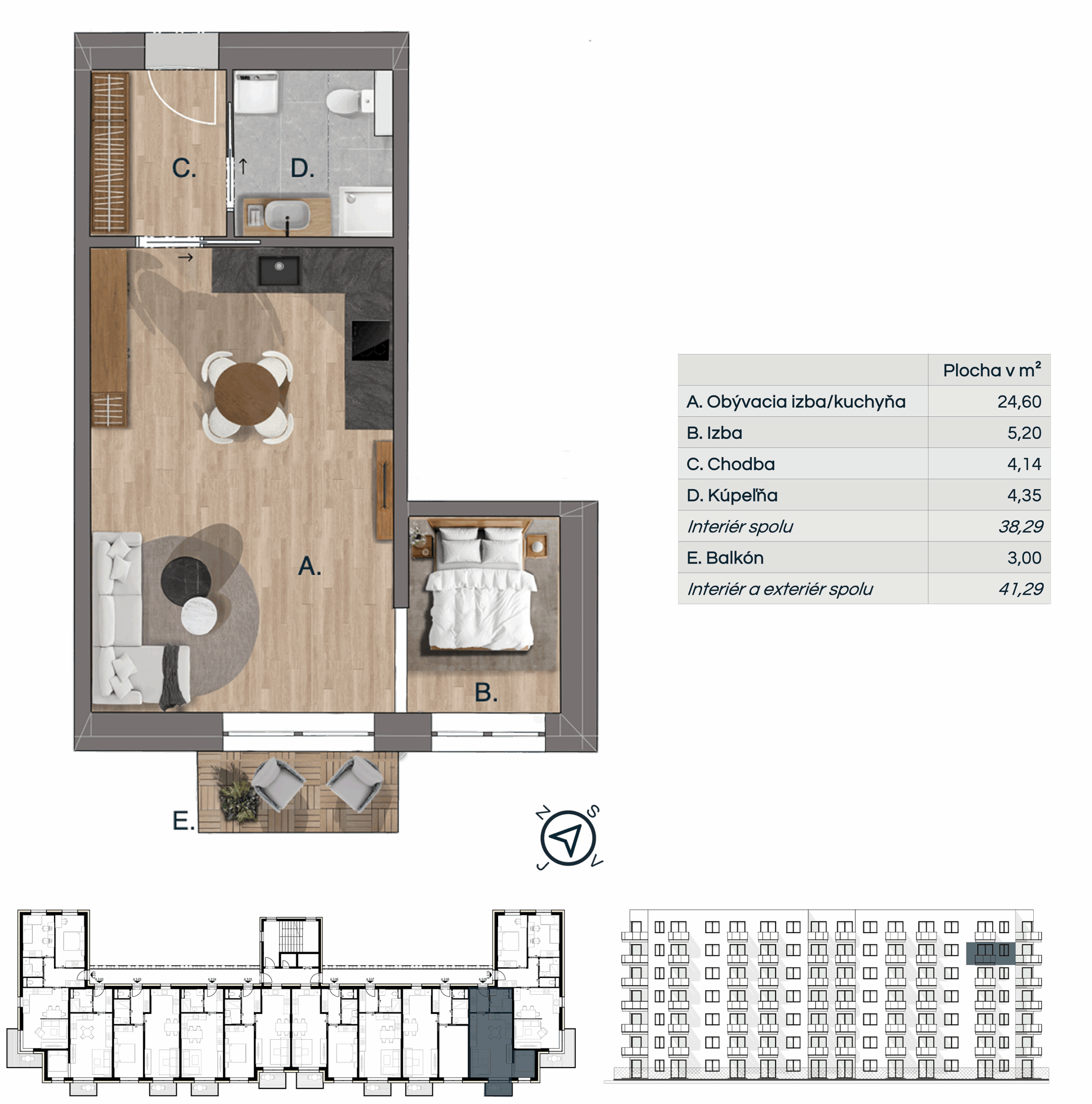 Na Pasekách - NP A-06-09 - Pôdorys
