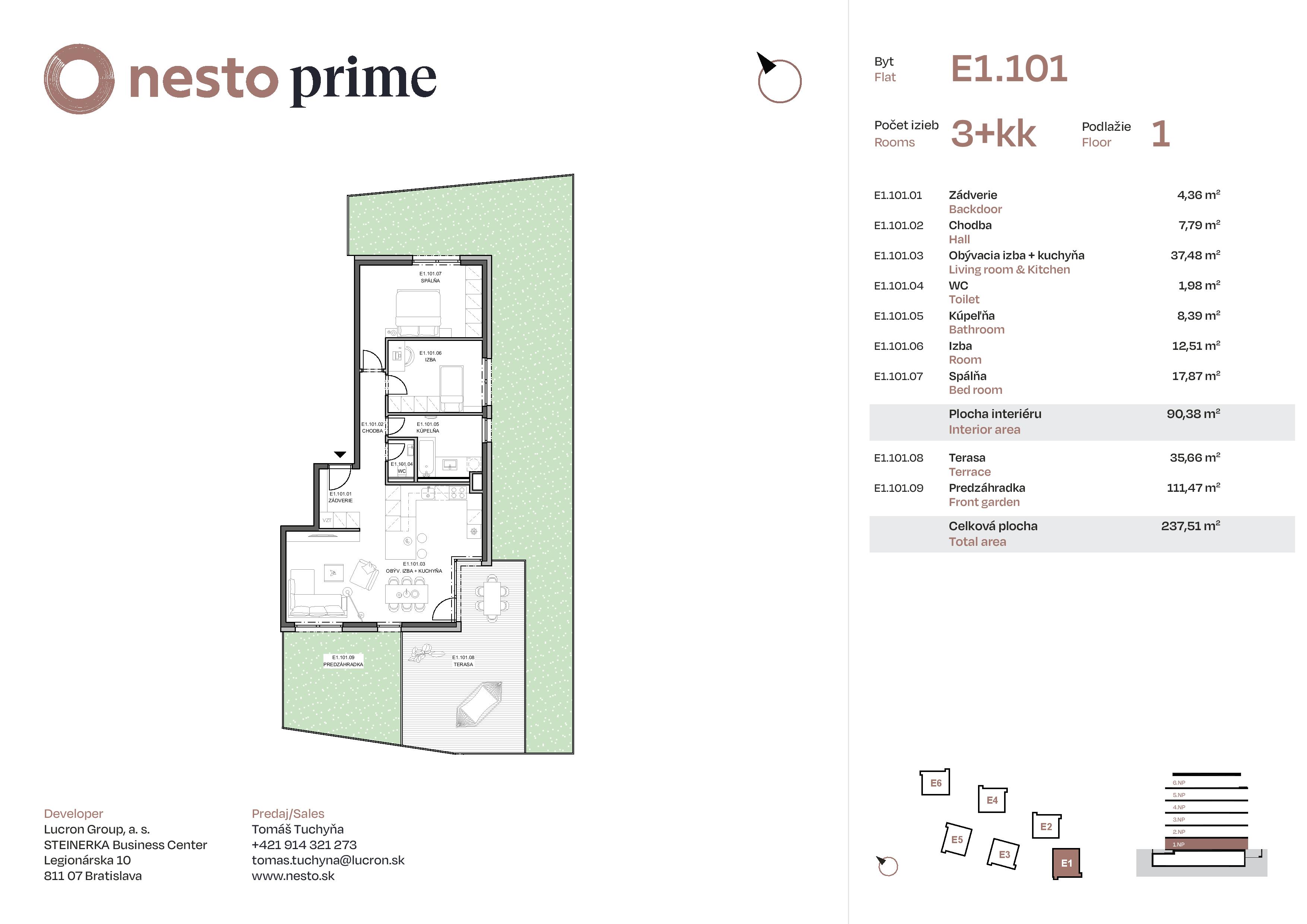 Nesto - E1.101 - Pôdorys