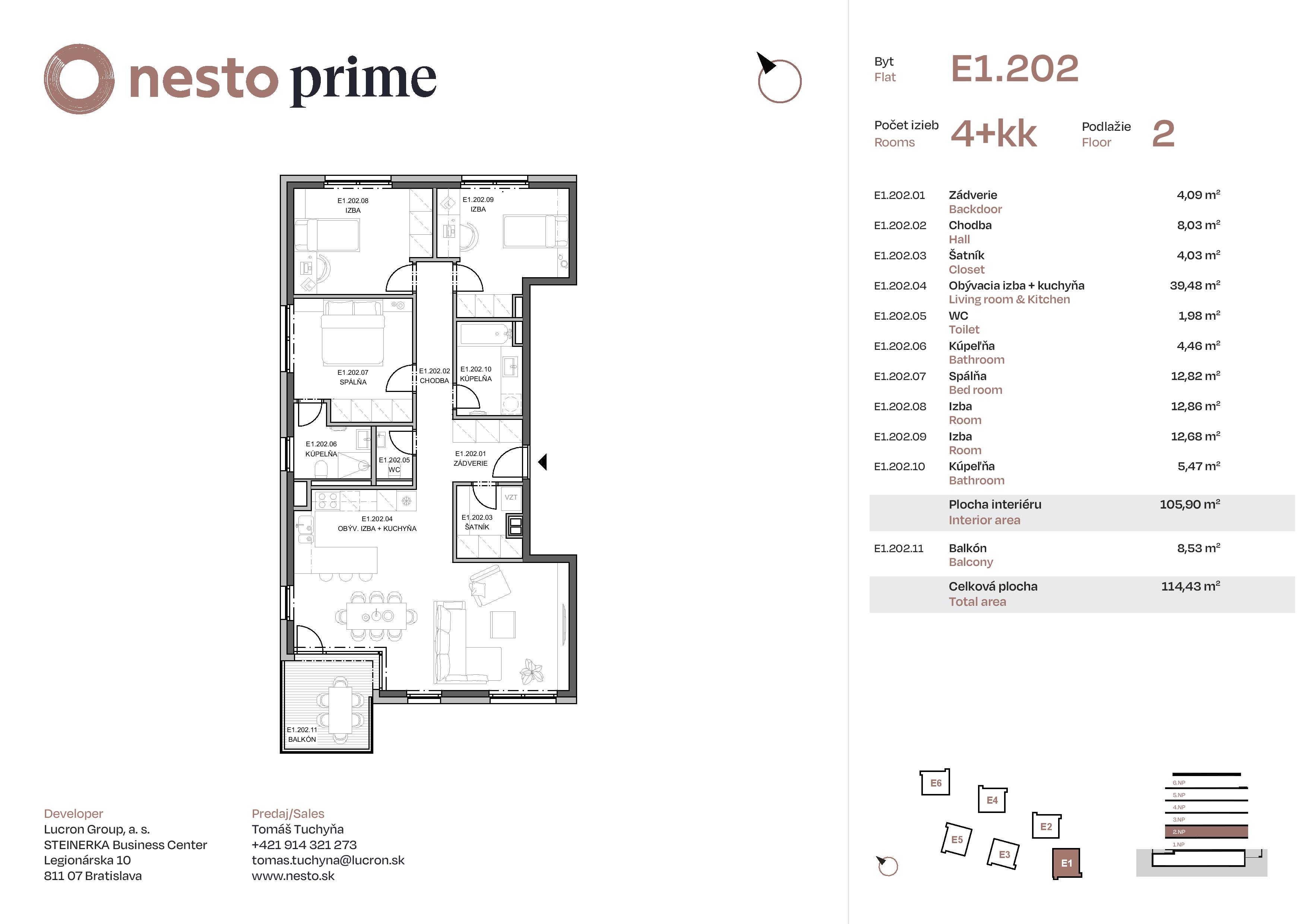 Nesto - E1.202 - Pôdorys
