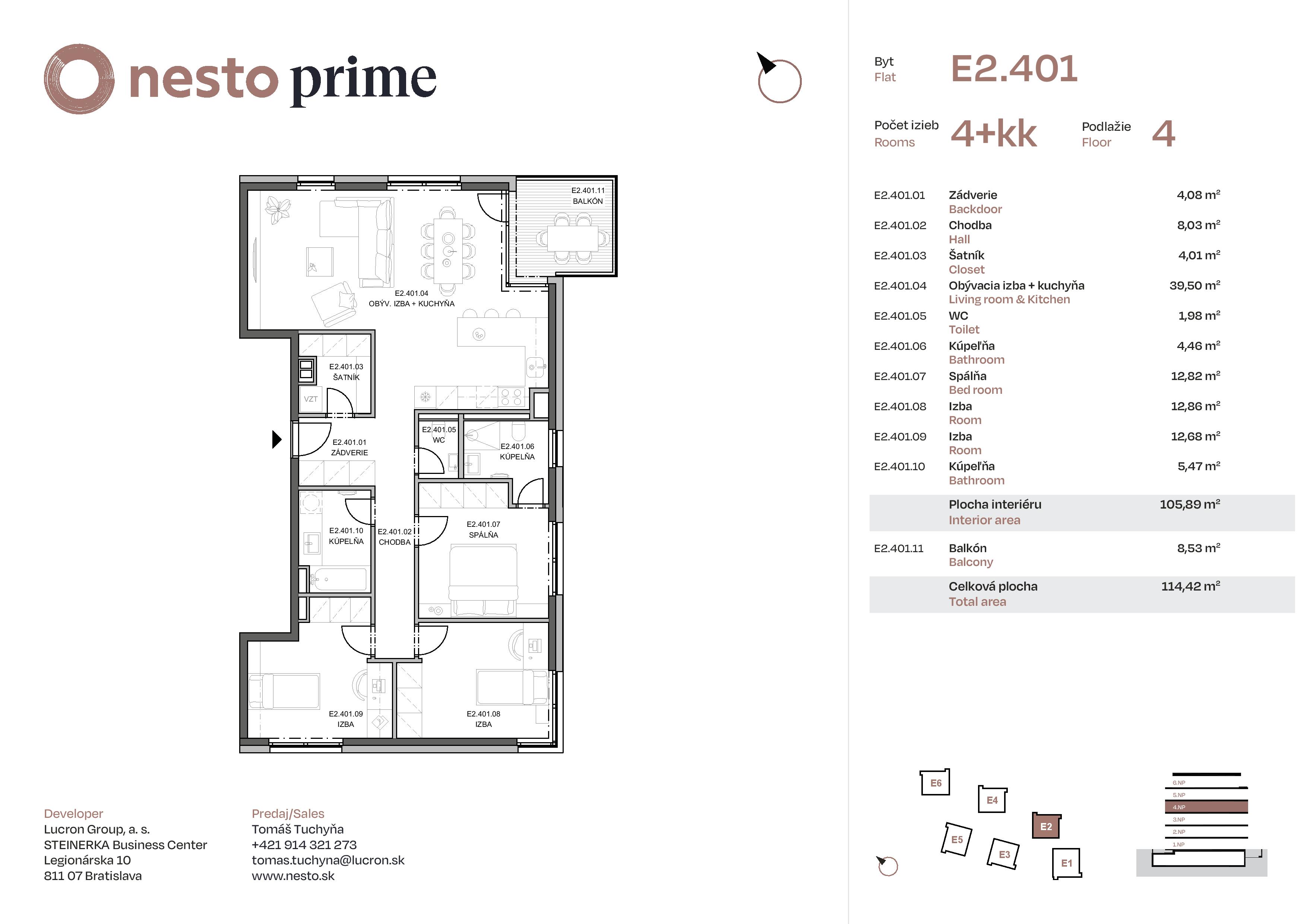 Nesto - E2.401 - Pôdorys