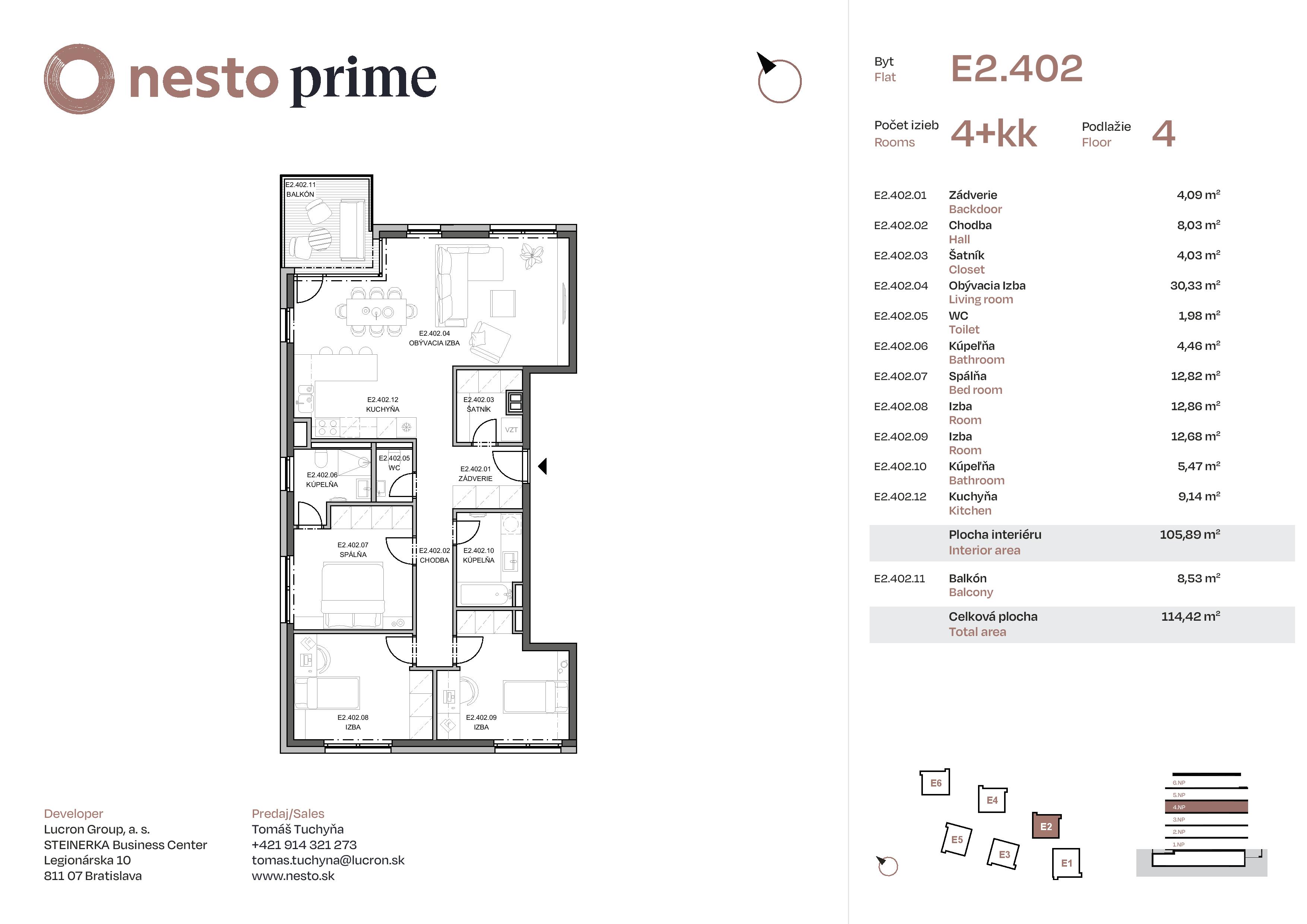 Nesto - E2.402 - Pôdorys