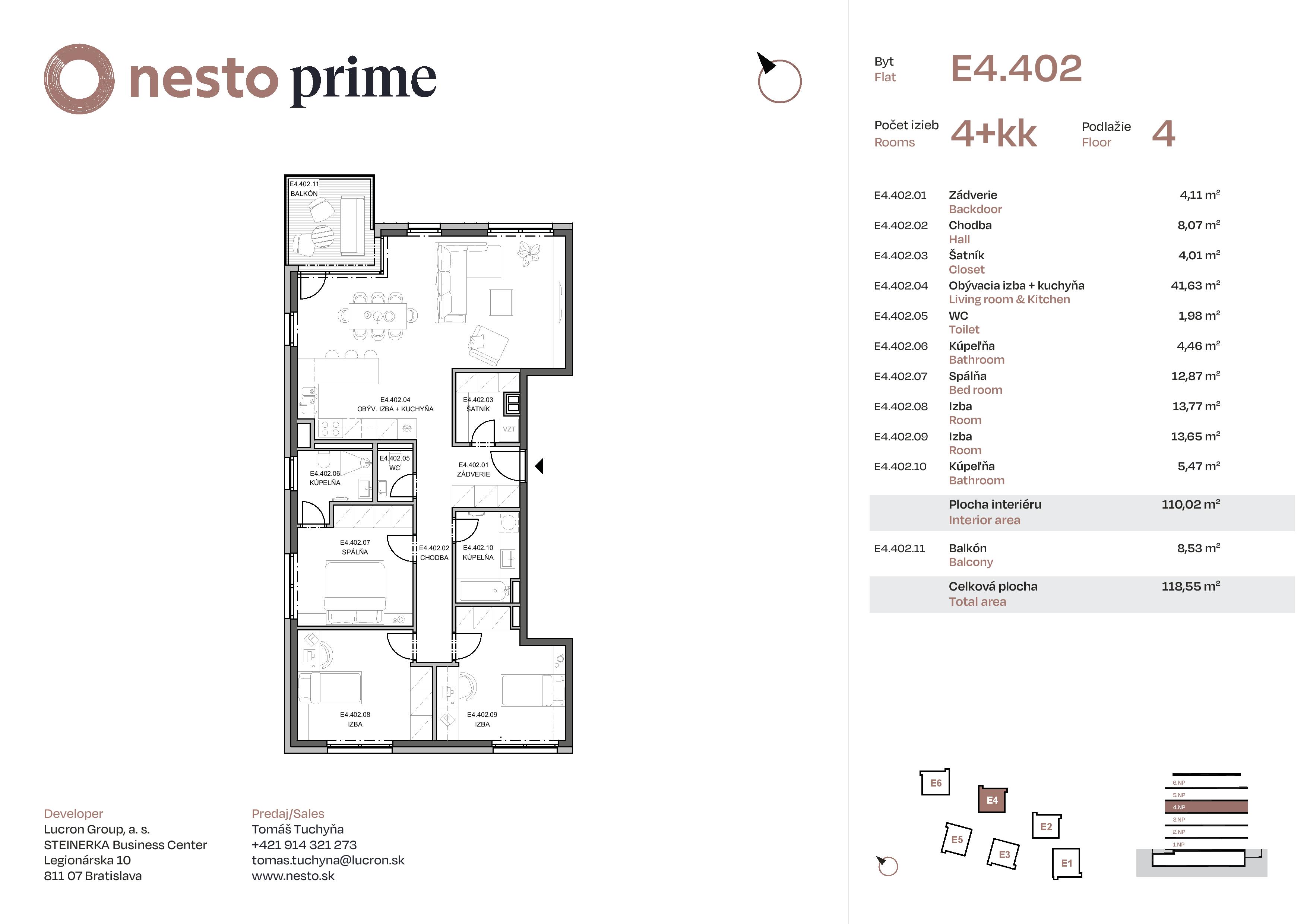 Nesto - E4.402 - Pôdorys