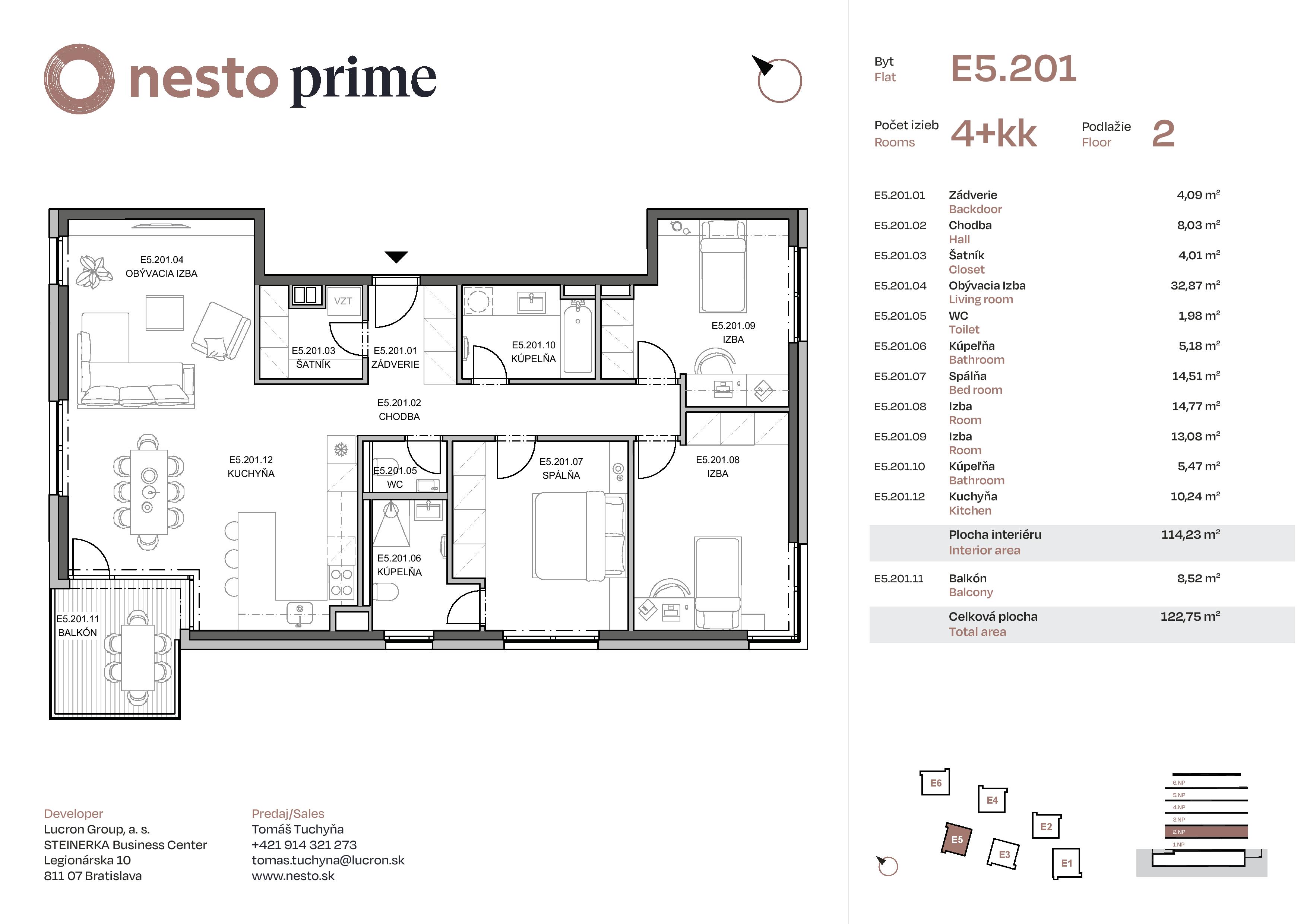 Nesto - E5.201 - Pôdorys