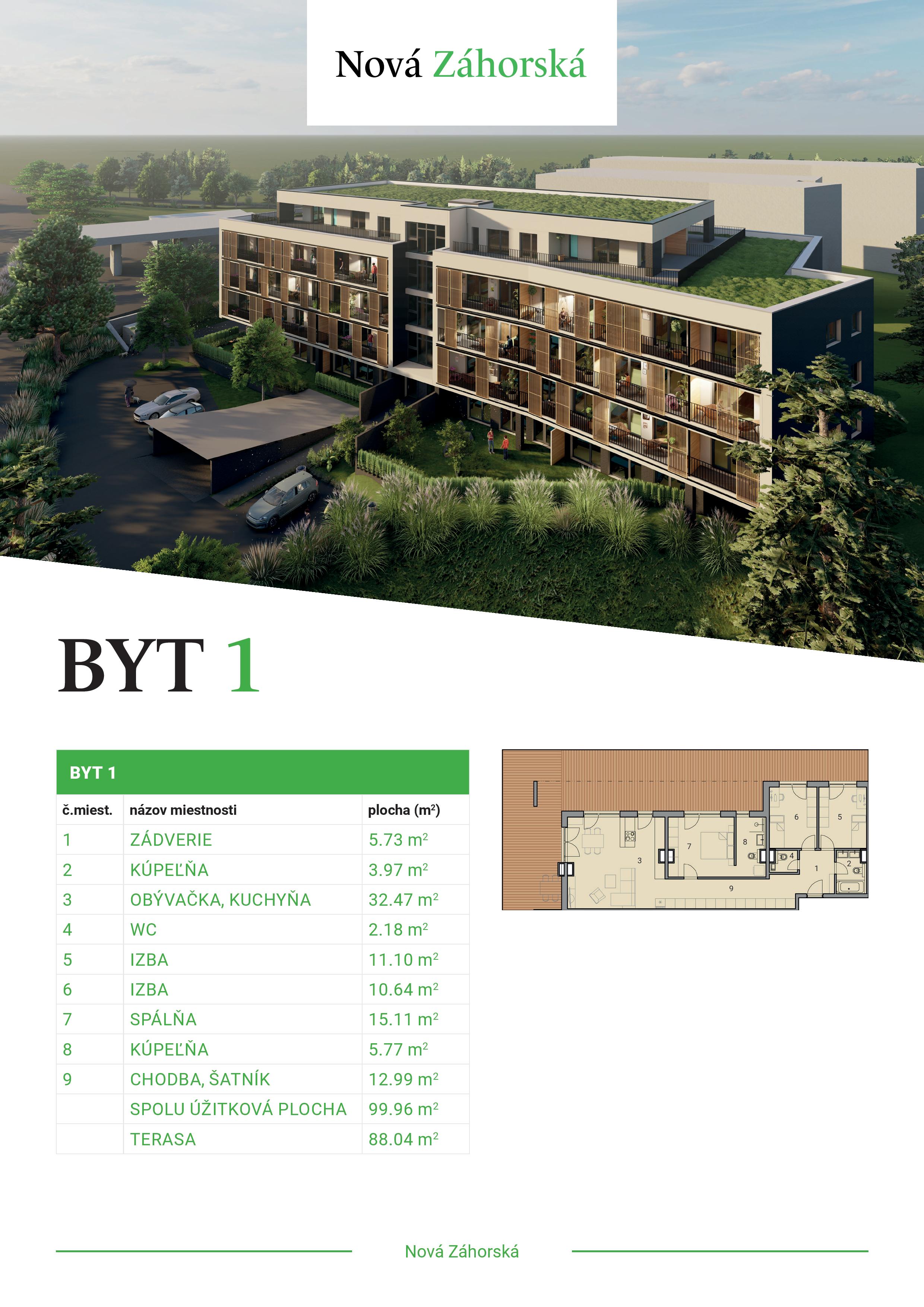 Nová Záhorská - B5.52 - Pôdorys