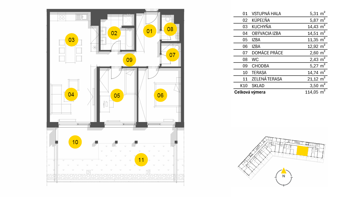 Nový Ružinov - C1.2.10 - Pôdorys