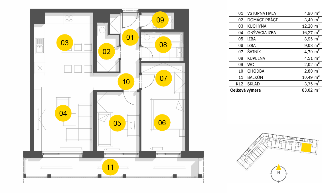 Nový Ružinov - C1.4.12 - Pôdorys