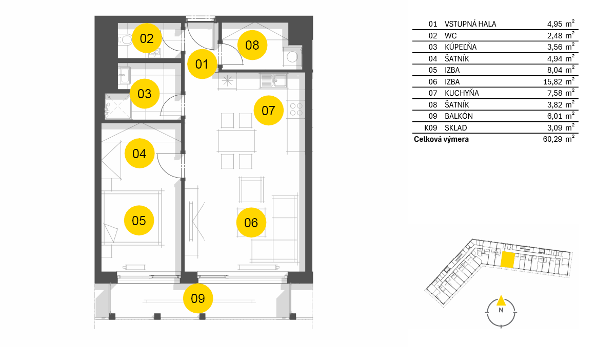 Nový Ružinov - C1.5.09 - Pôdorys