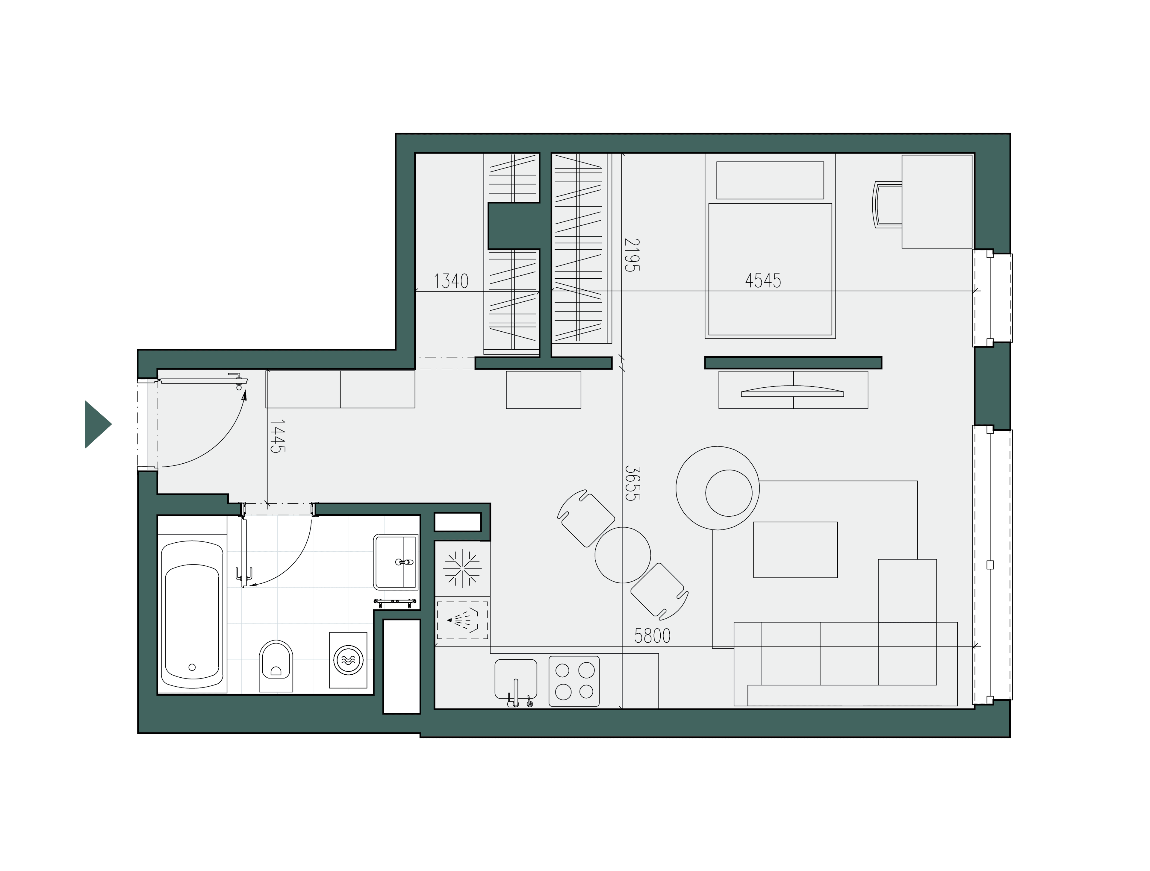 Olivia residence - 10.01 - Pôdorys