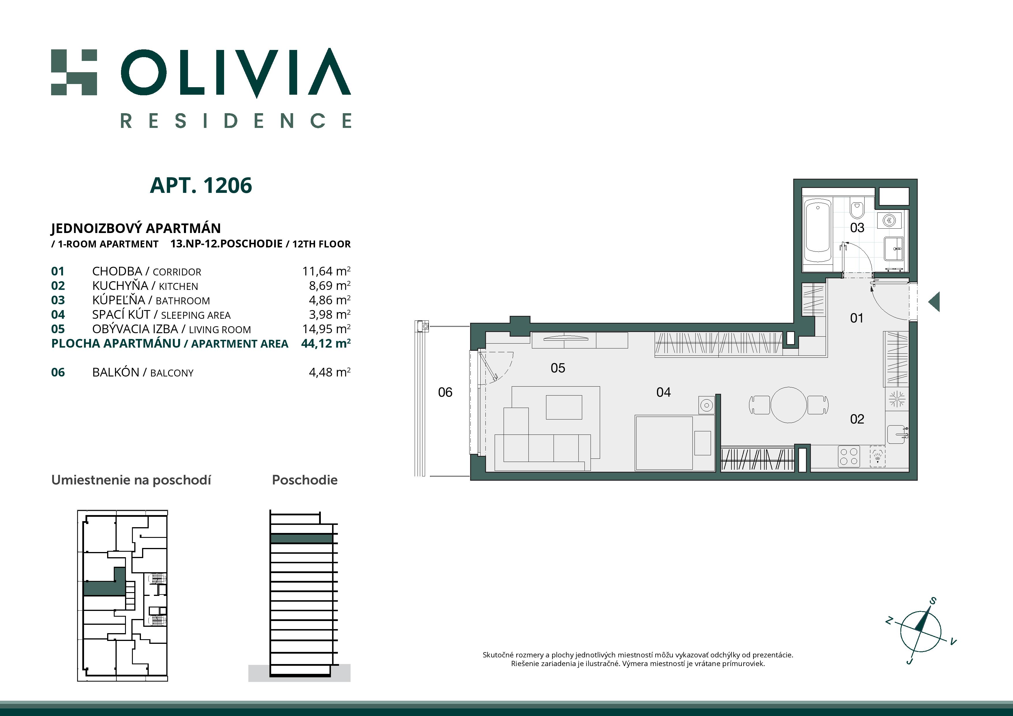 Olivia residence - 12.06 - Pôdorys
