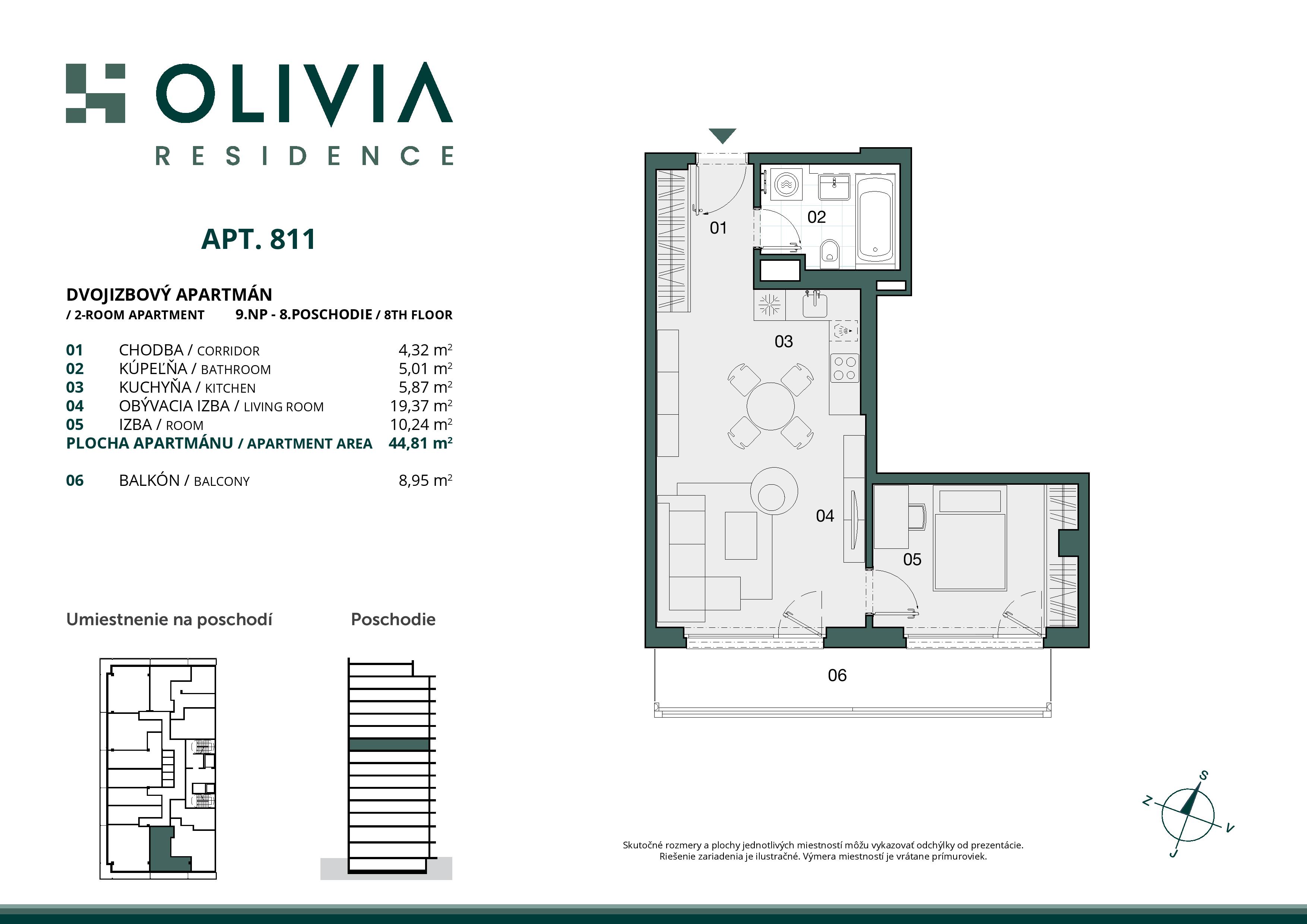 Olivia residence - 08.11 - Pôdorys