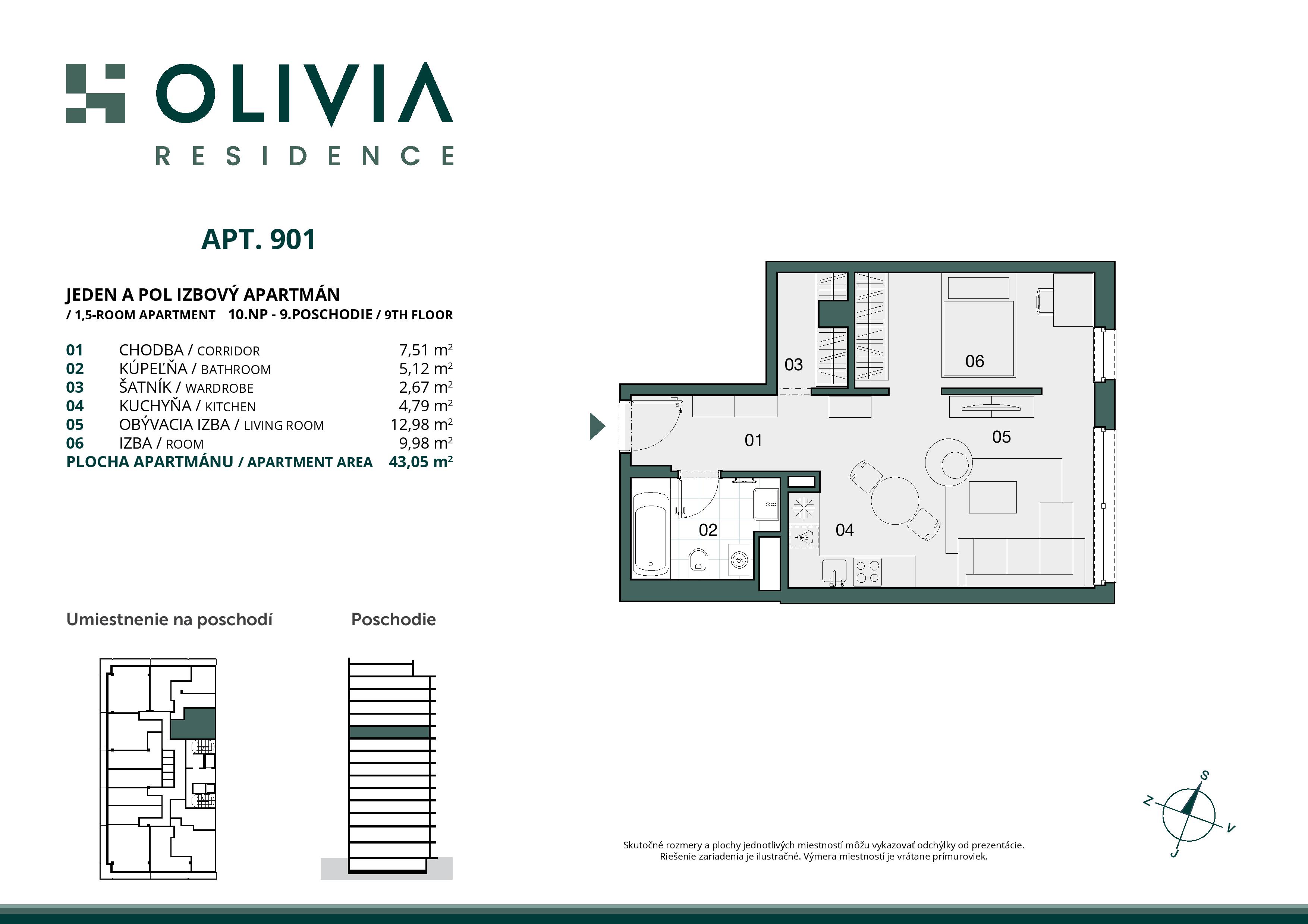 Olivia residence - 09.01 - Pôdorys