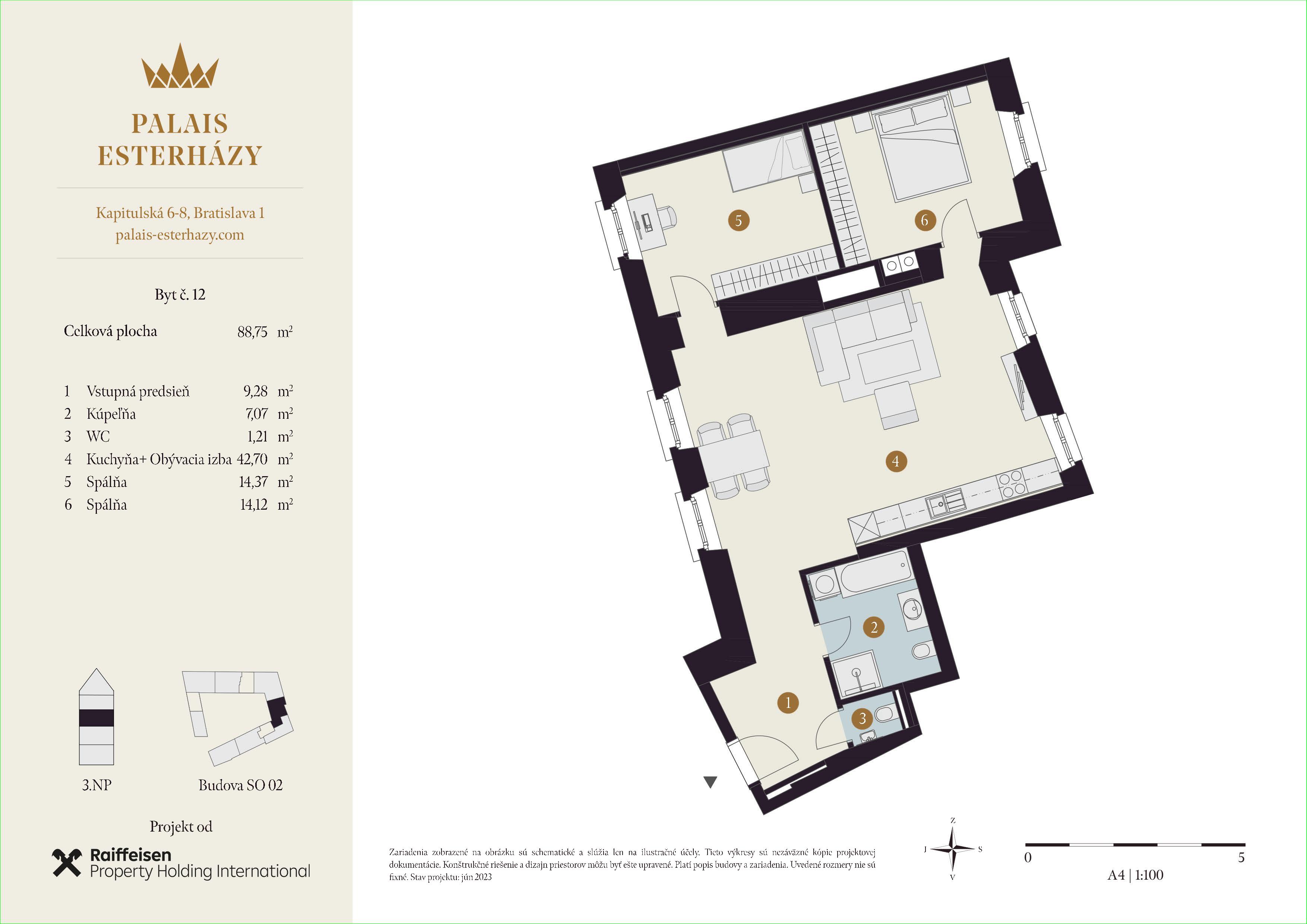 Palais Esterházy - 12 - Pôdorys