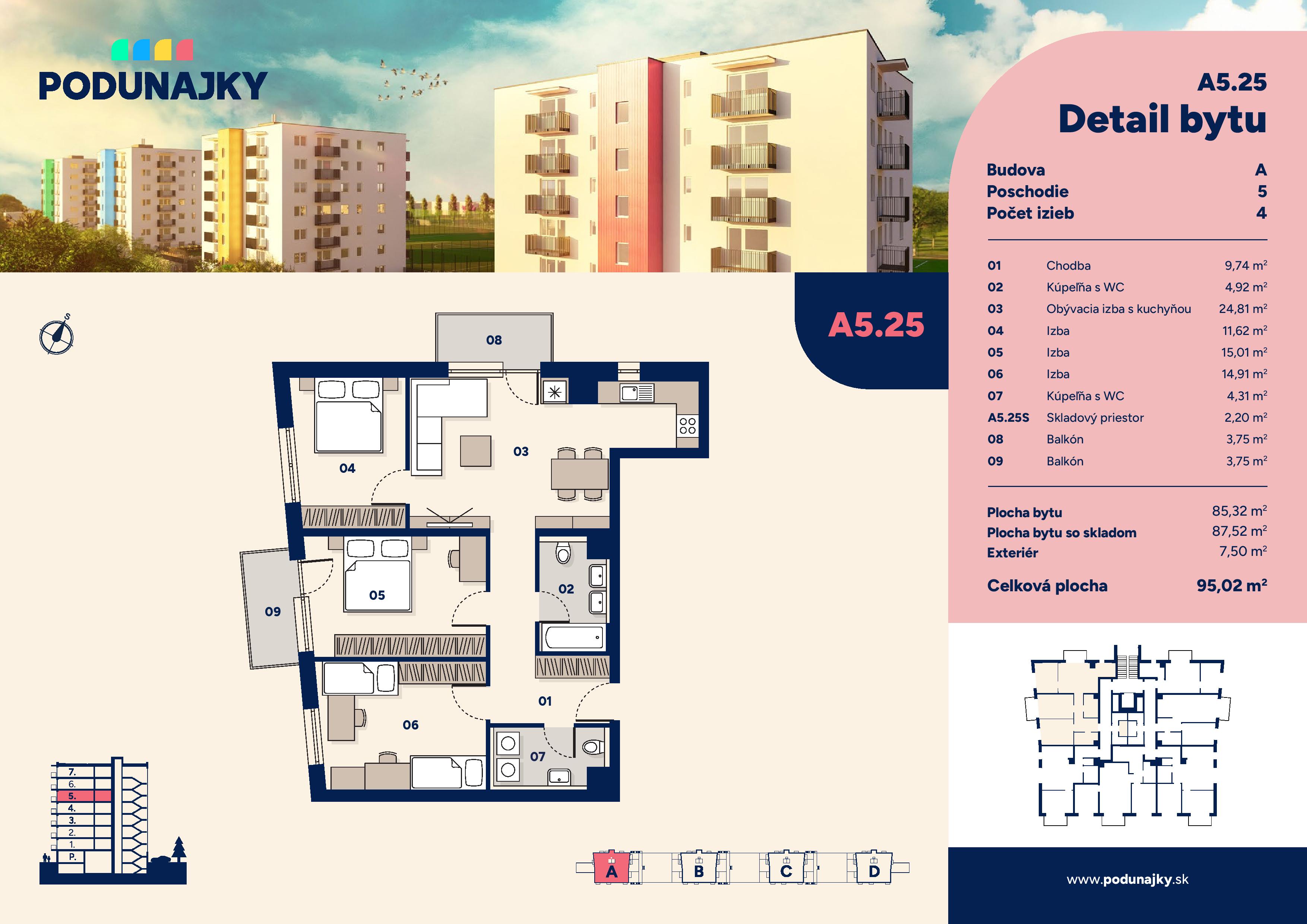 Podunajky - A5.25 - Pôdorys