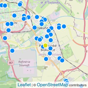 Podzáhradná Living - map