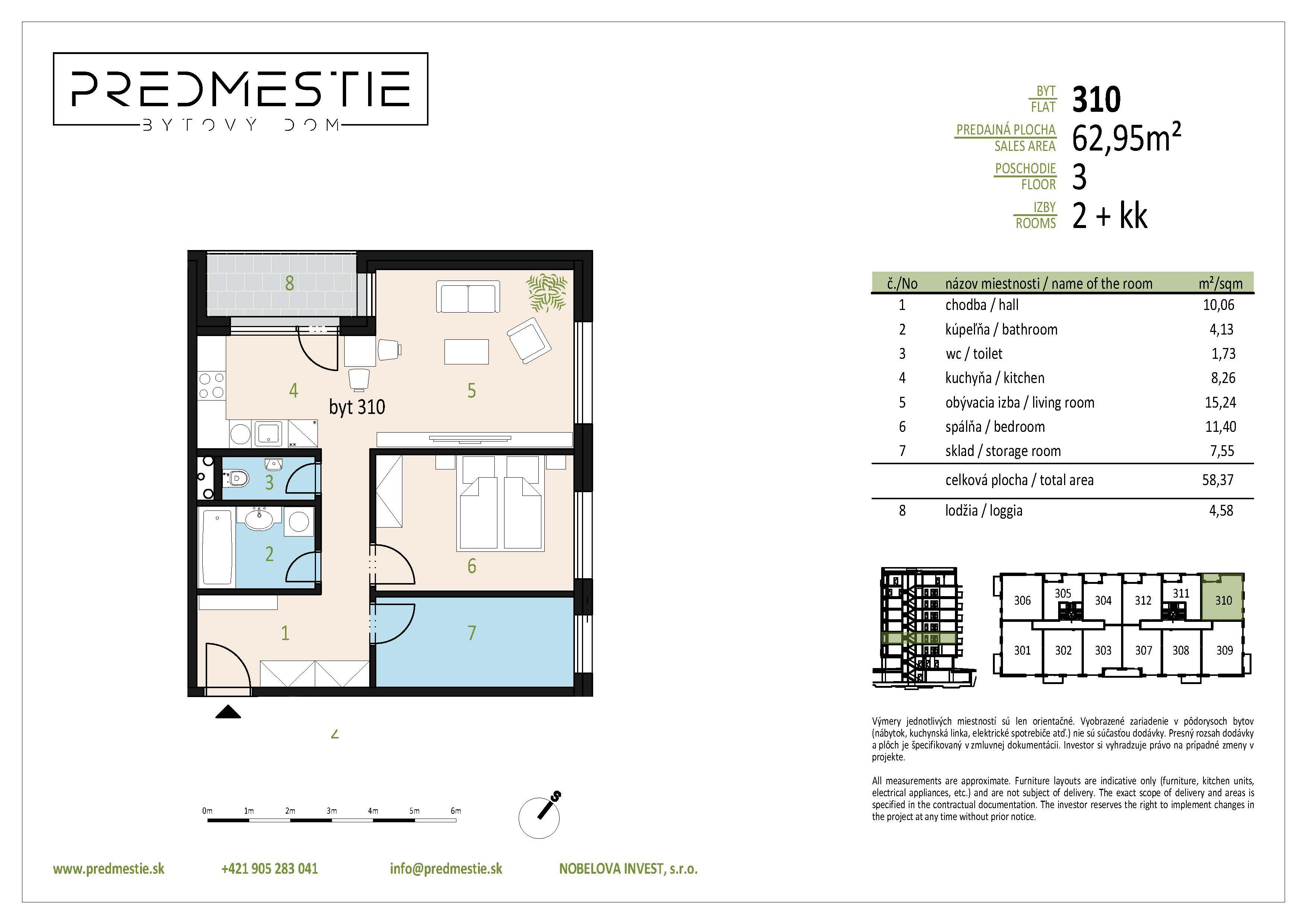 Predmestie - 310 - Pôdorys
