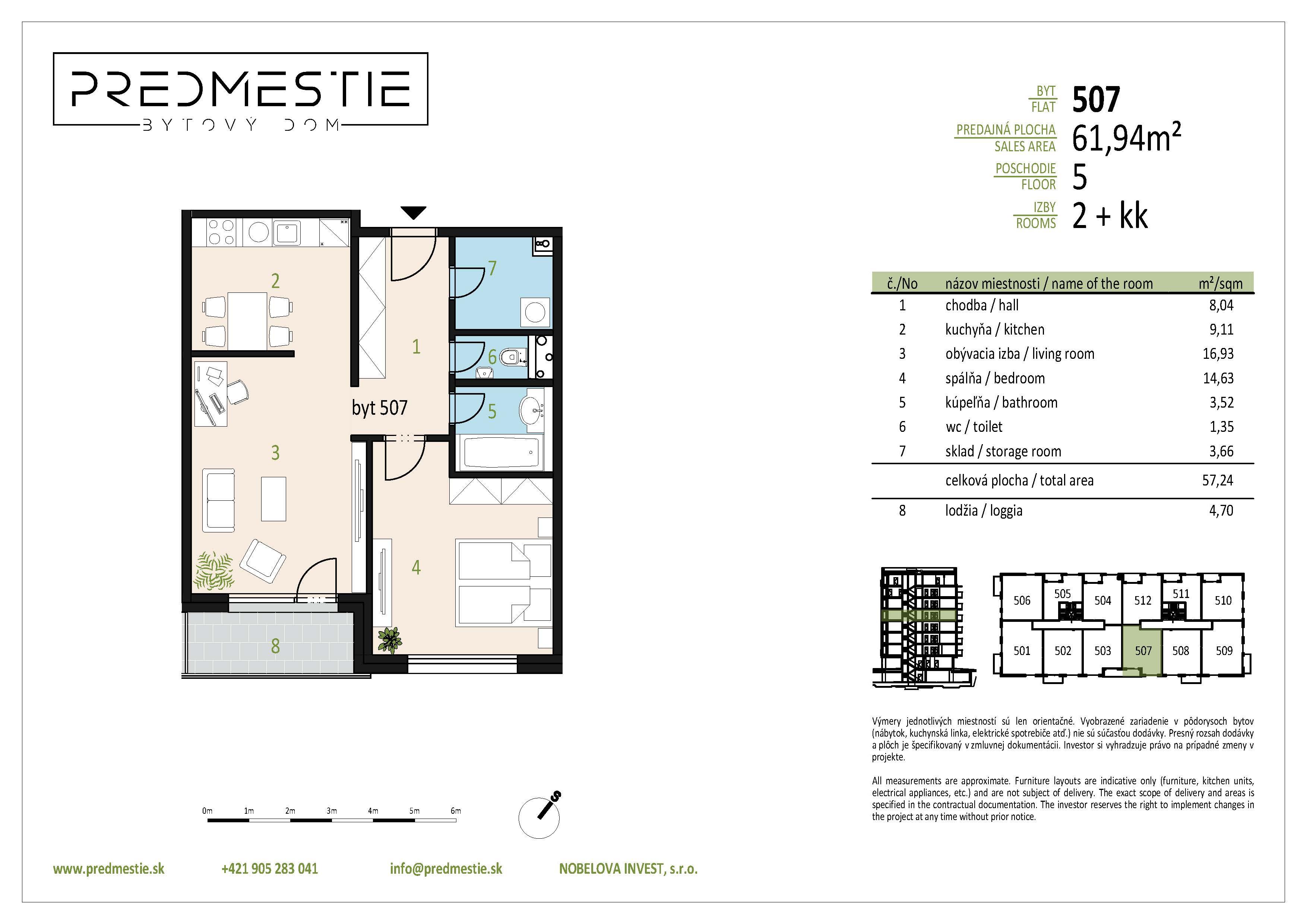 Predmestie - 507 - Pôdorys