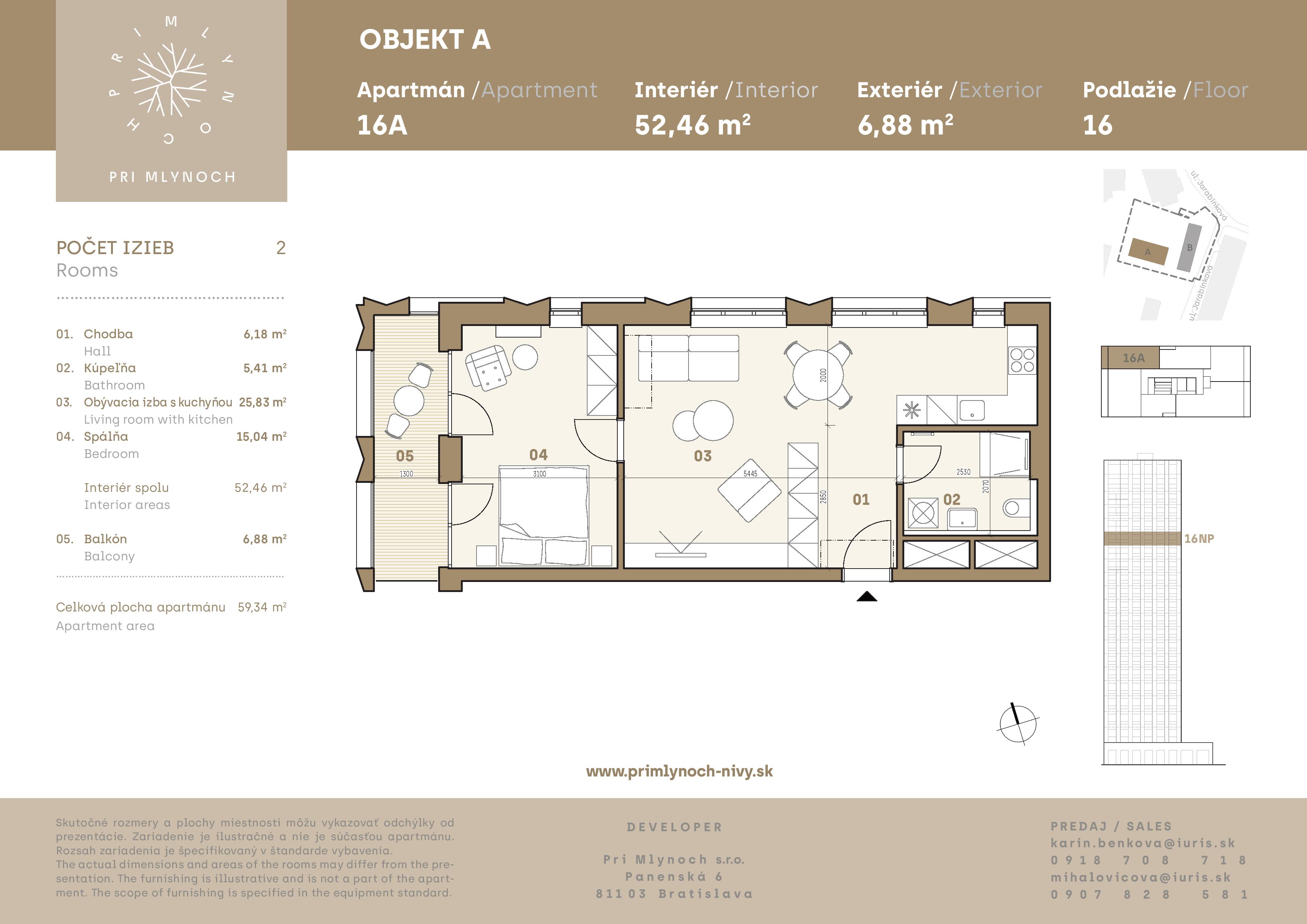 Pri Mlynoch - 16A - Pôdorys