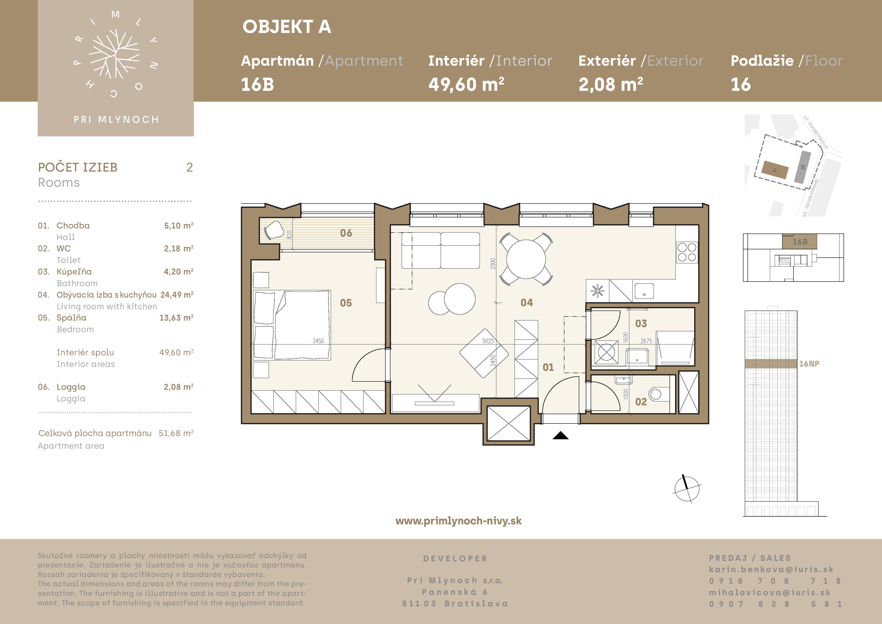 Pri Mlynoch - 16B - Pôdorys