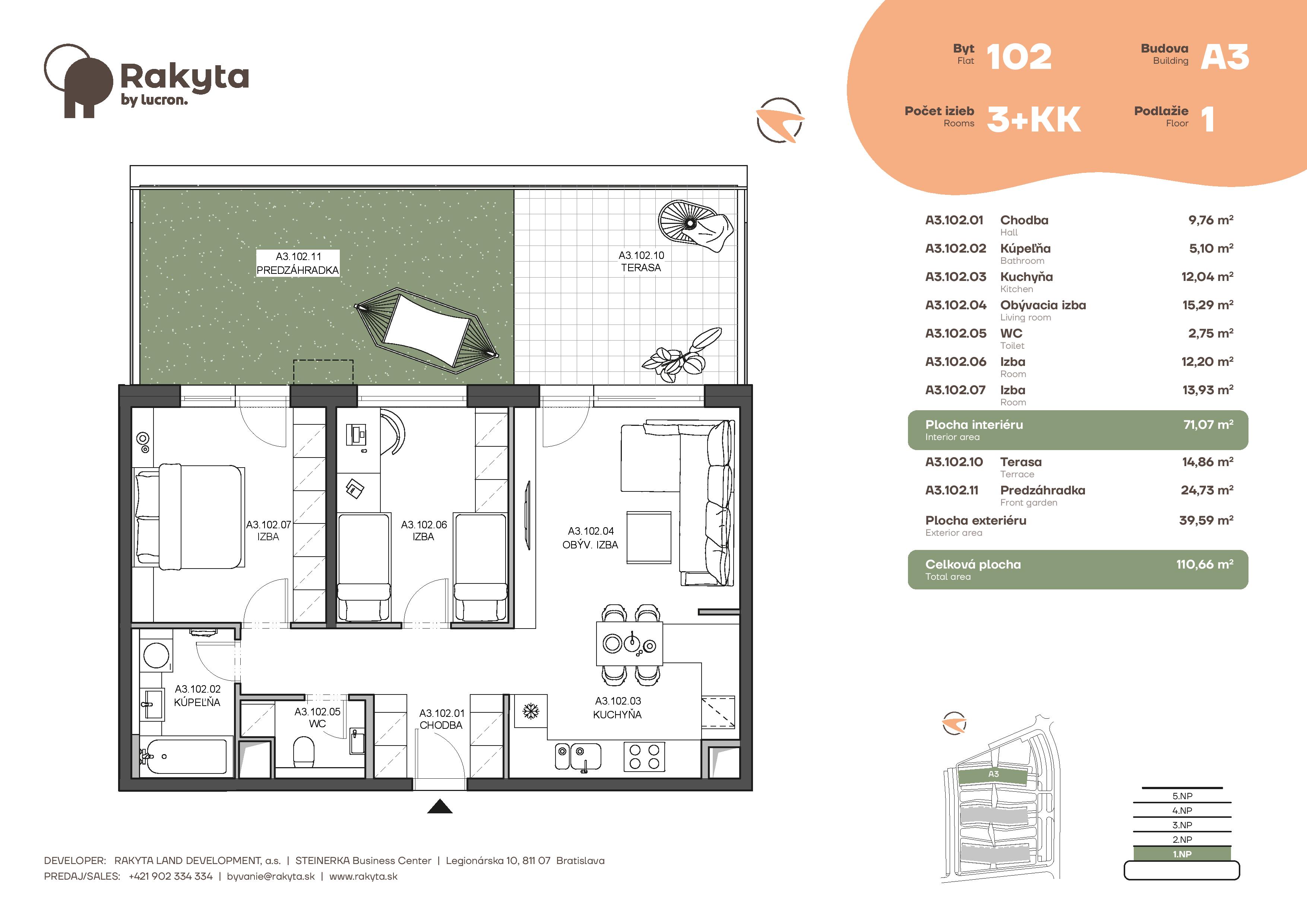 Rakyta - A3.102 - Pôdorys
