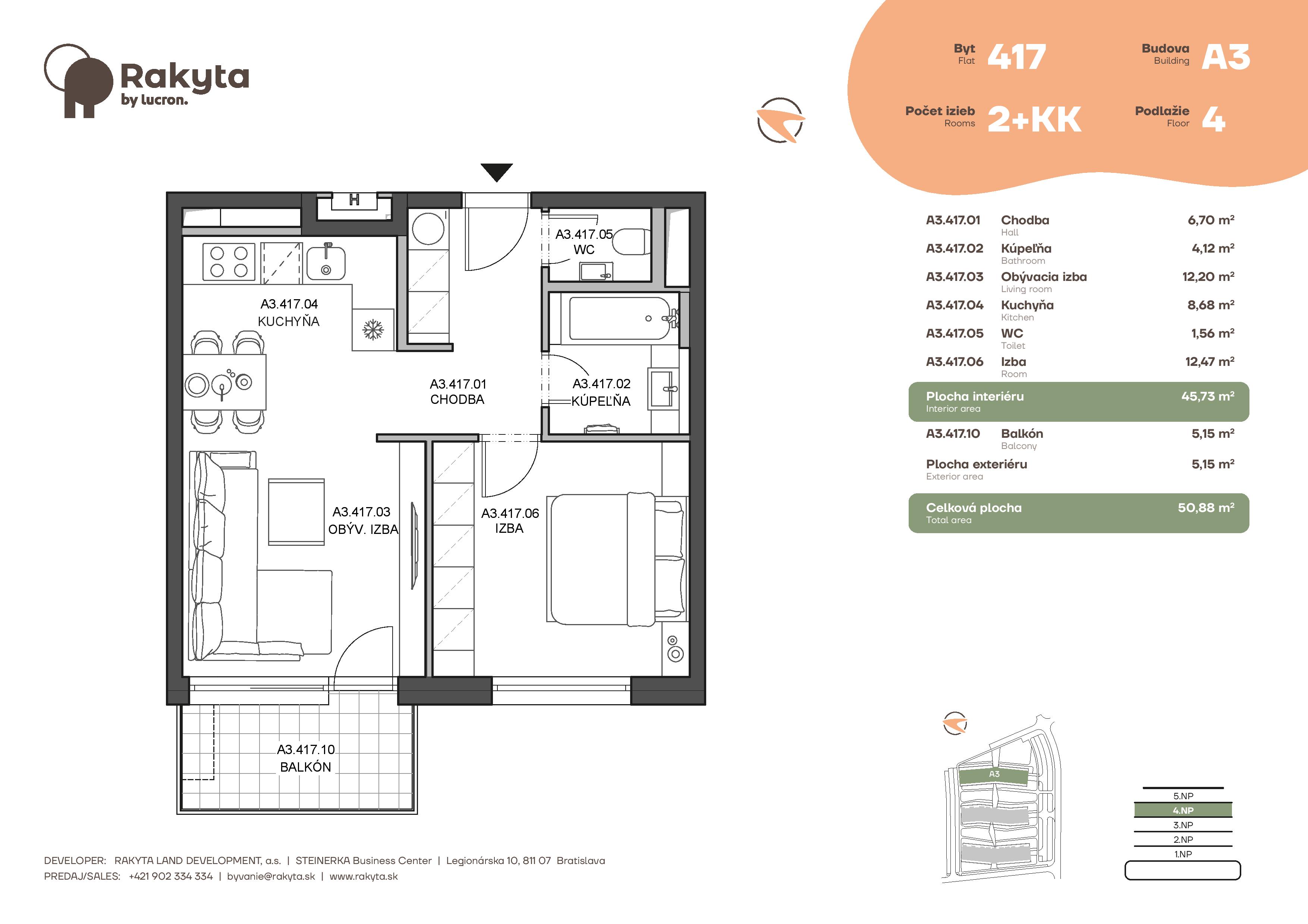 Rakyta - A3.417 - Pôdorys