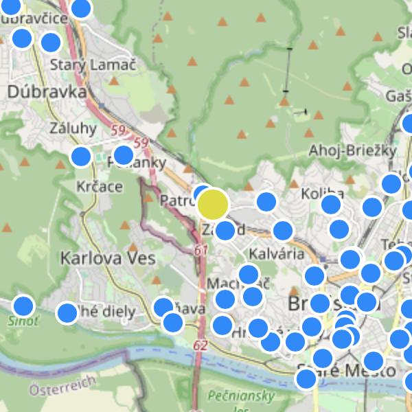 Rezidencia K Železnej Studienke - map