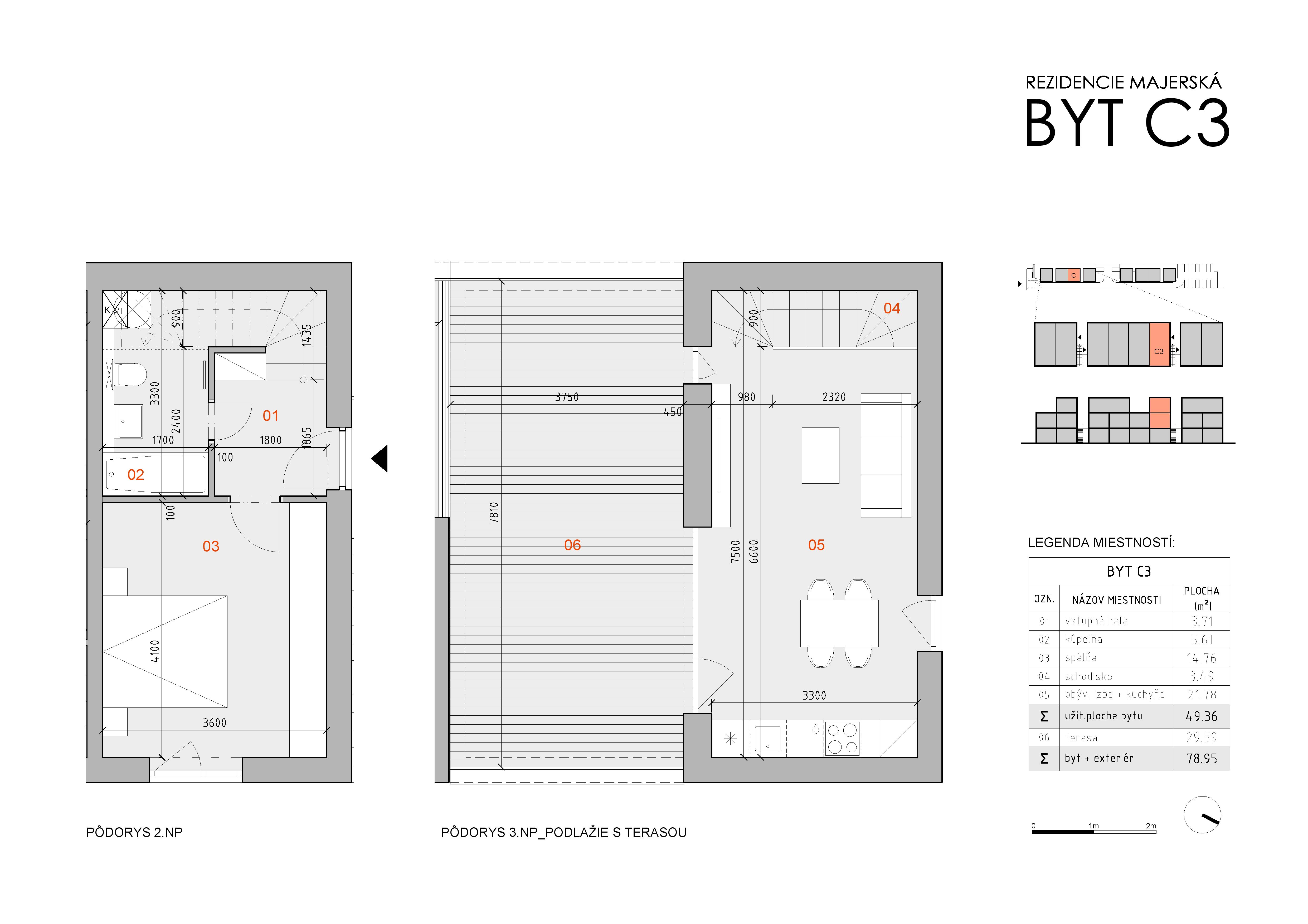Rezidencia Majerská - C3 - Pôdorys